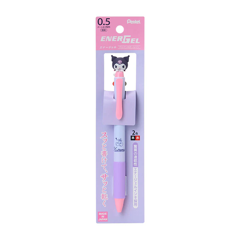 Kuromi 2-Color Pentel EnerGel Retractable Pen - Image 3