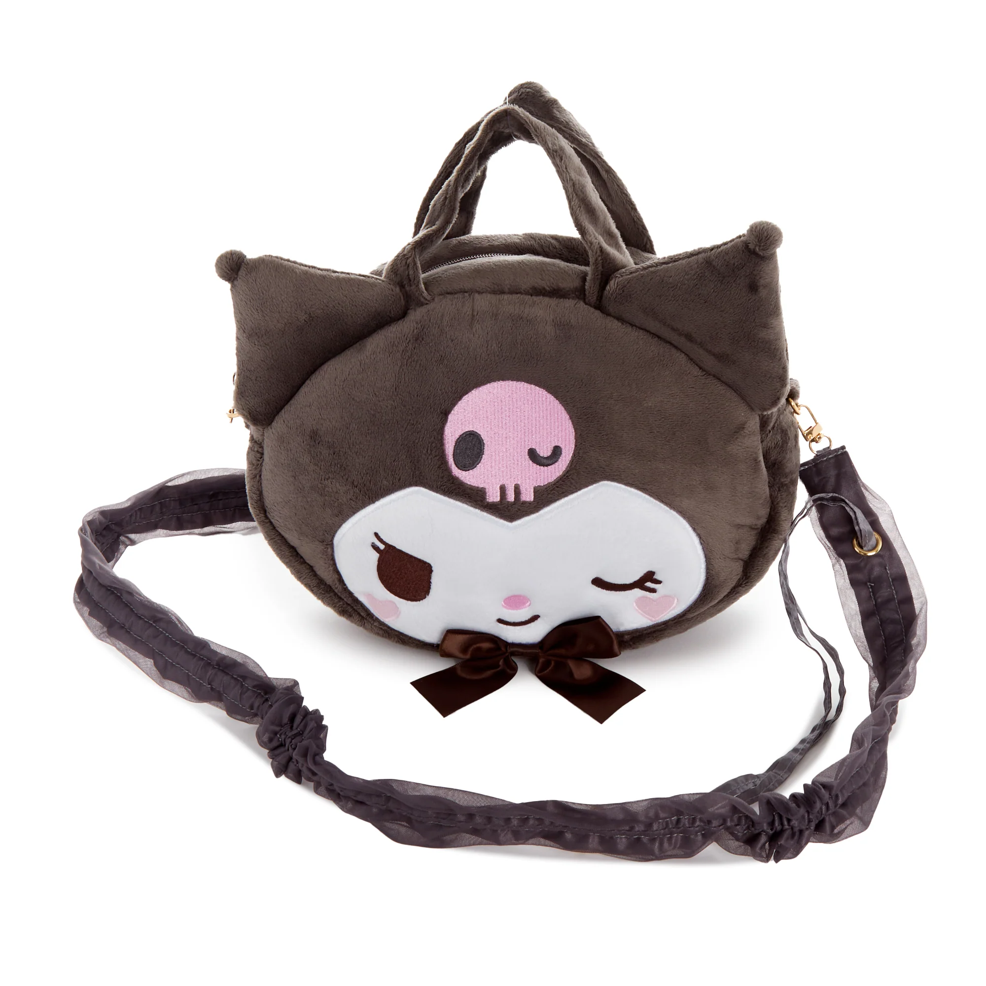 Kuromi 2-Way Plush Crossbody Bag (Wink Series) - Image 2