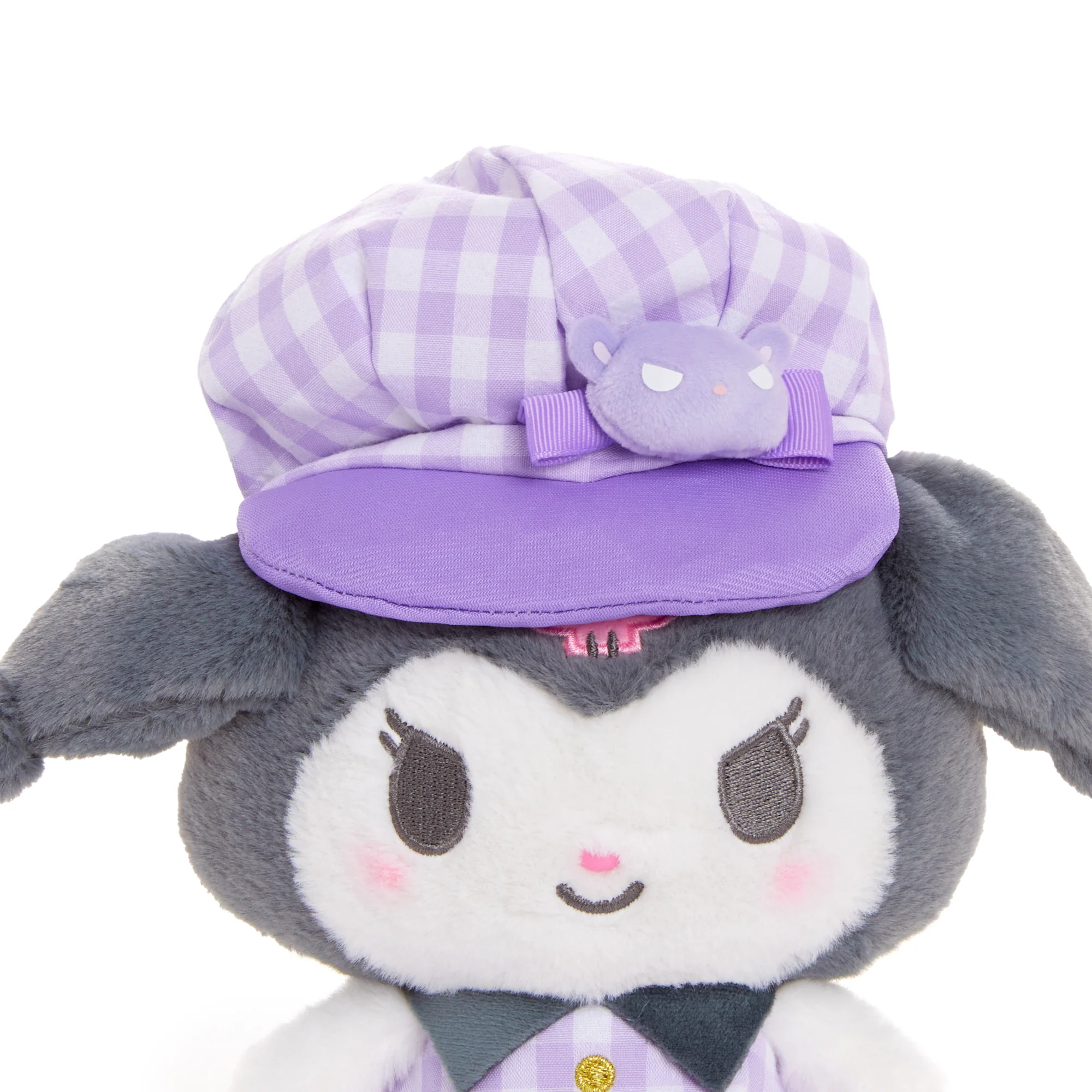 Kuromi 8" Plush (Gingham Cap Series) - Image 4