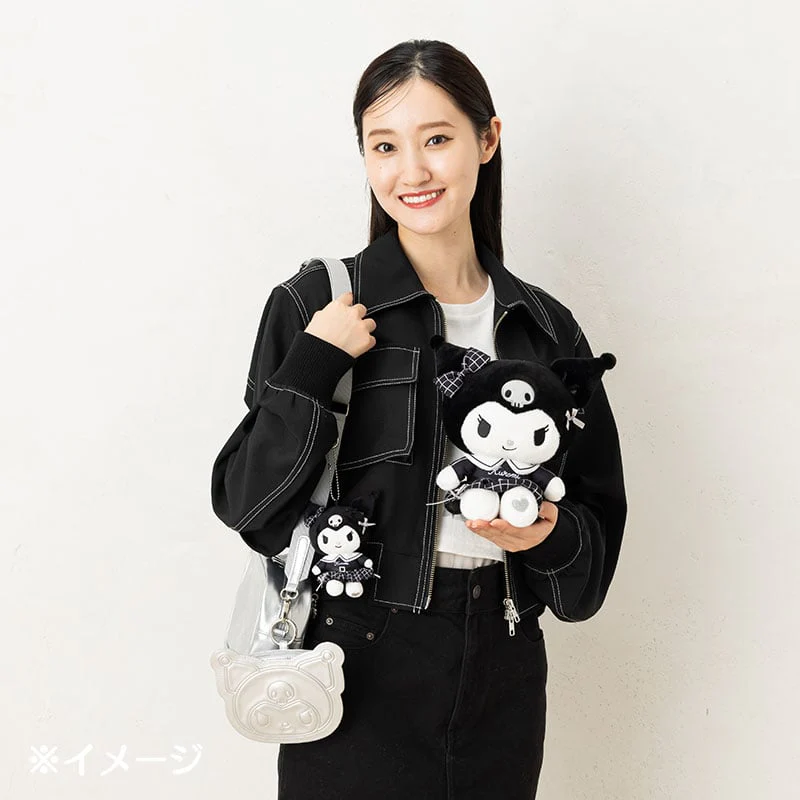 Kuromi 8" Plush (Silver Houndstooth Series) - Image 2