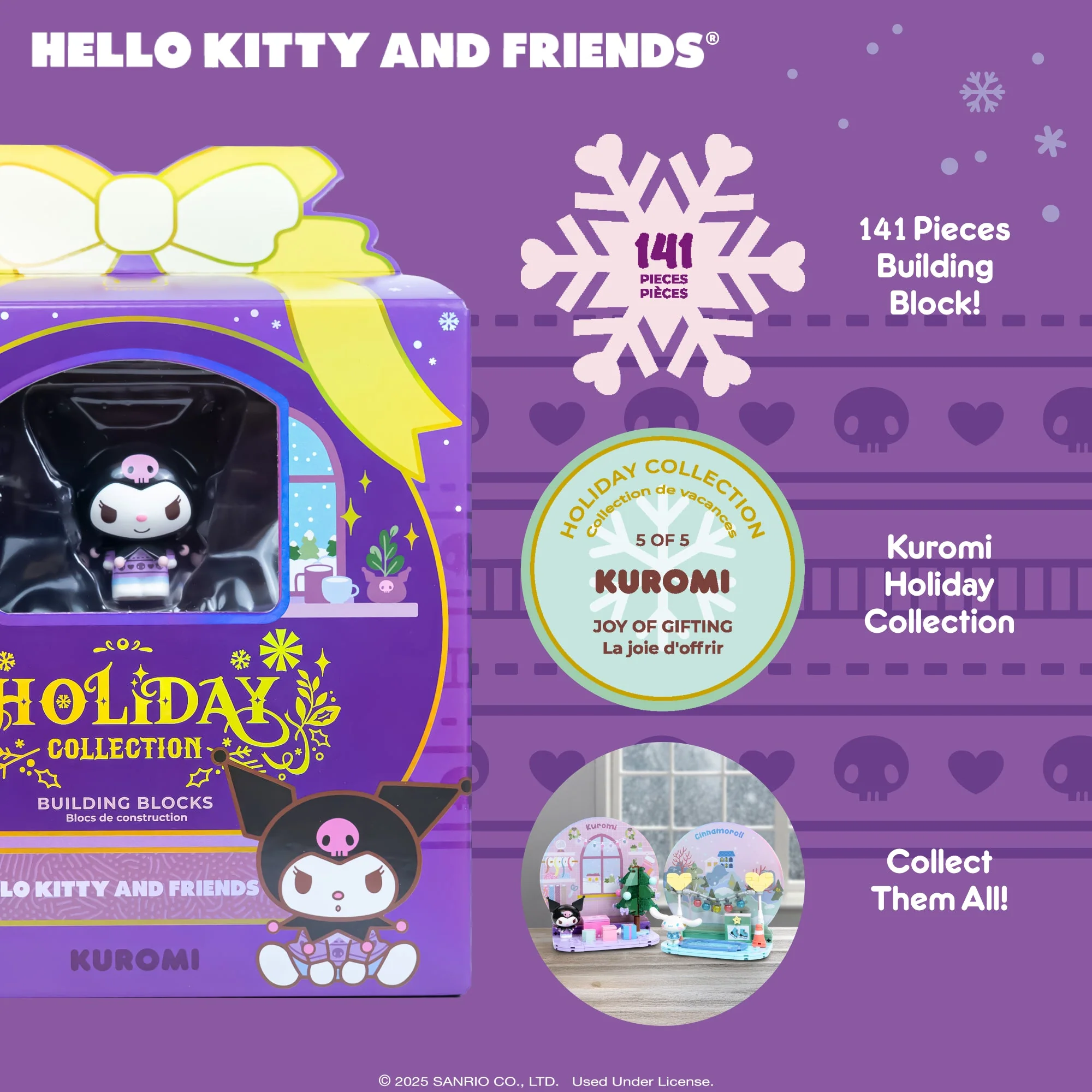 Kuromi Building Blocks Set (Holiday Collection) - Image 2