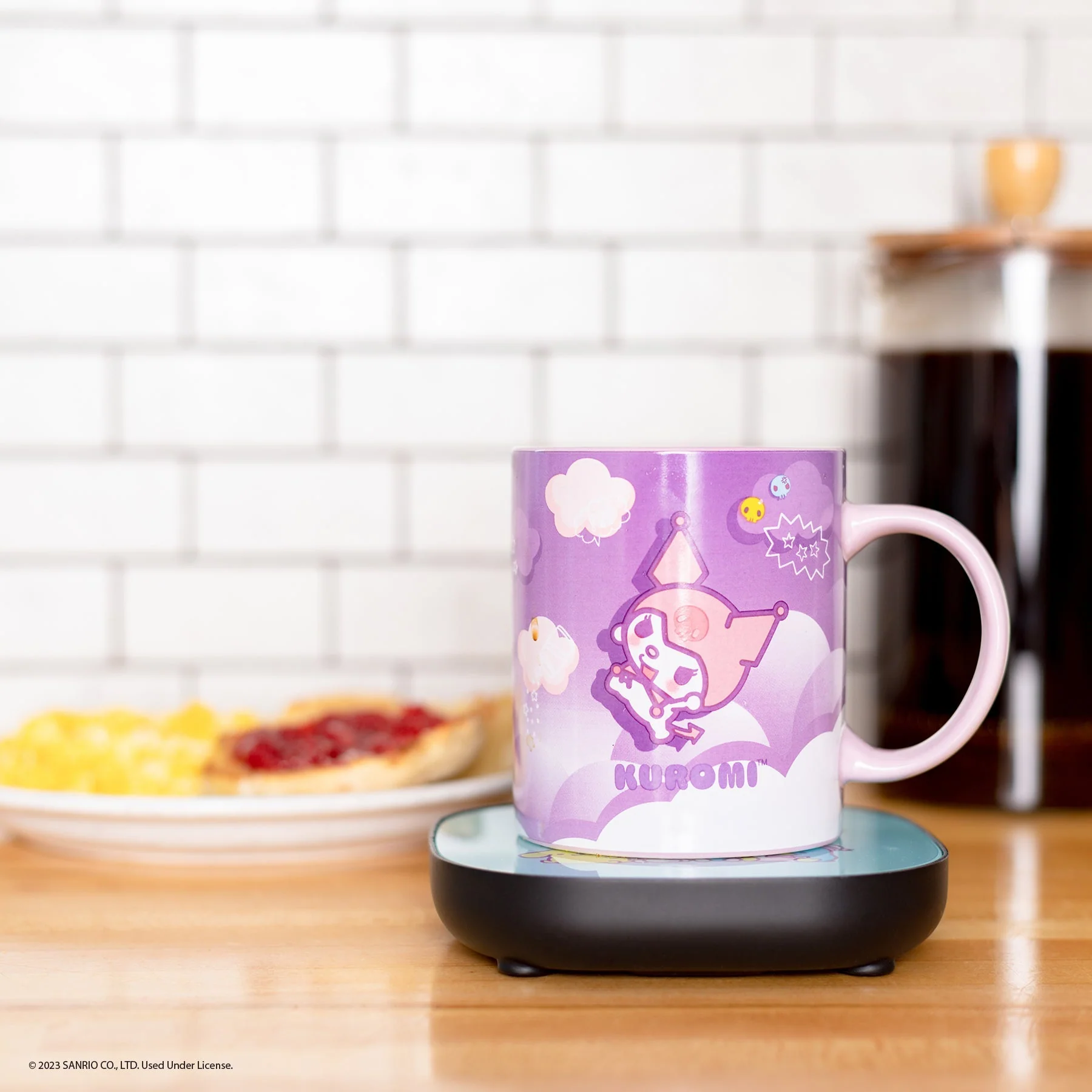 Kuromi Coffee Mug & Warmer Set - Image 4