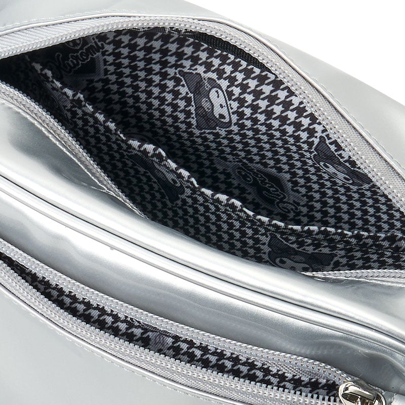 Kuromi Crossbody Bag (Silver Houndstooth Series) - Image 2