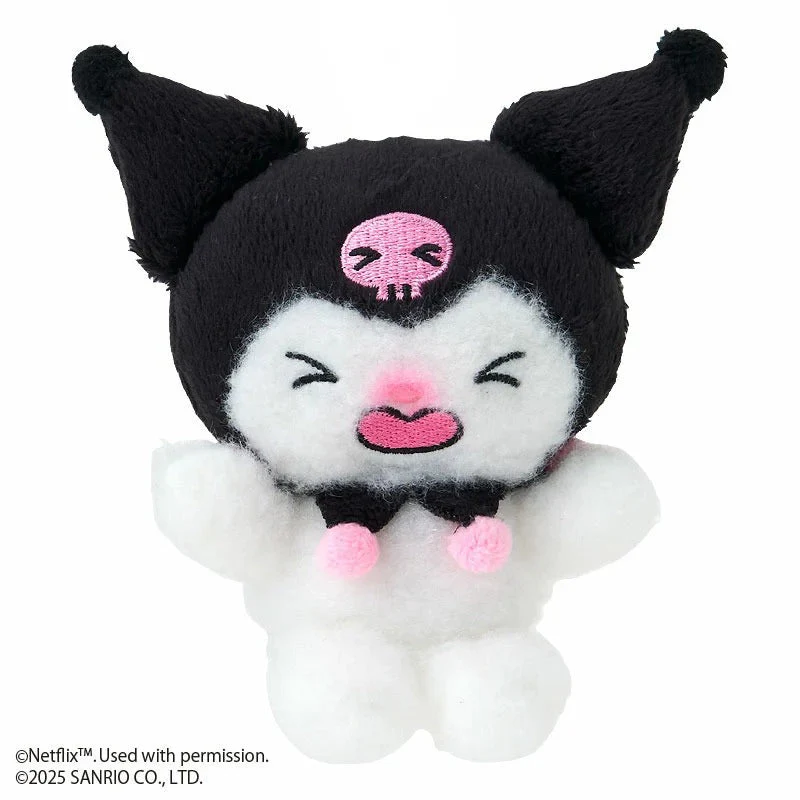 Kuromi Crying Plush Mascot Keychain (My Melody & Kuromi Netflix Series) - Image 2