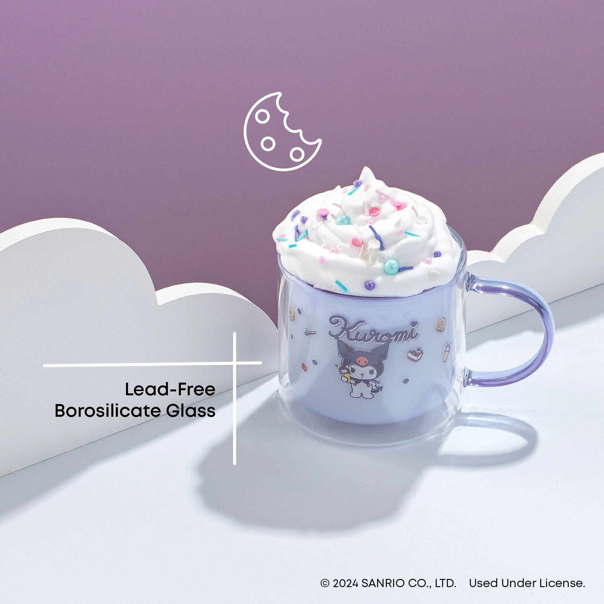 Kuromi Double Wall Coffee Mug - Image 3
