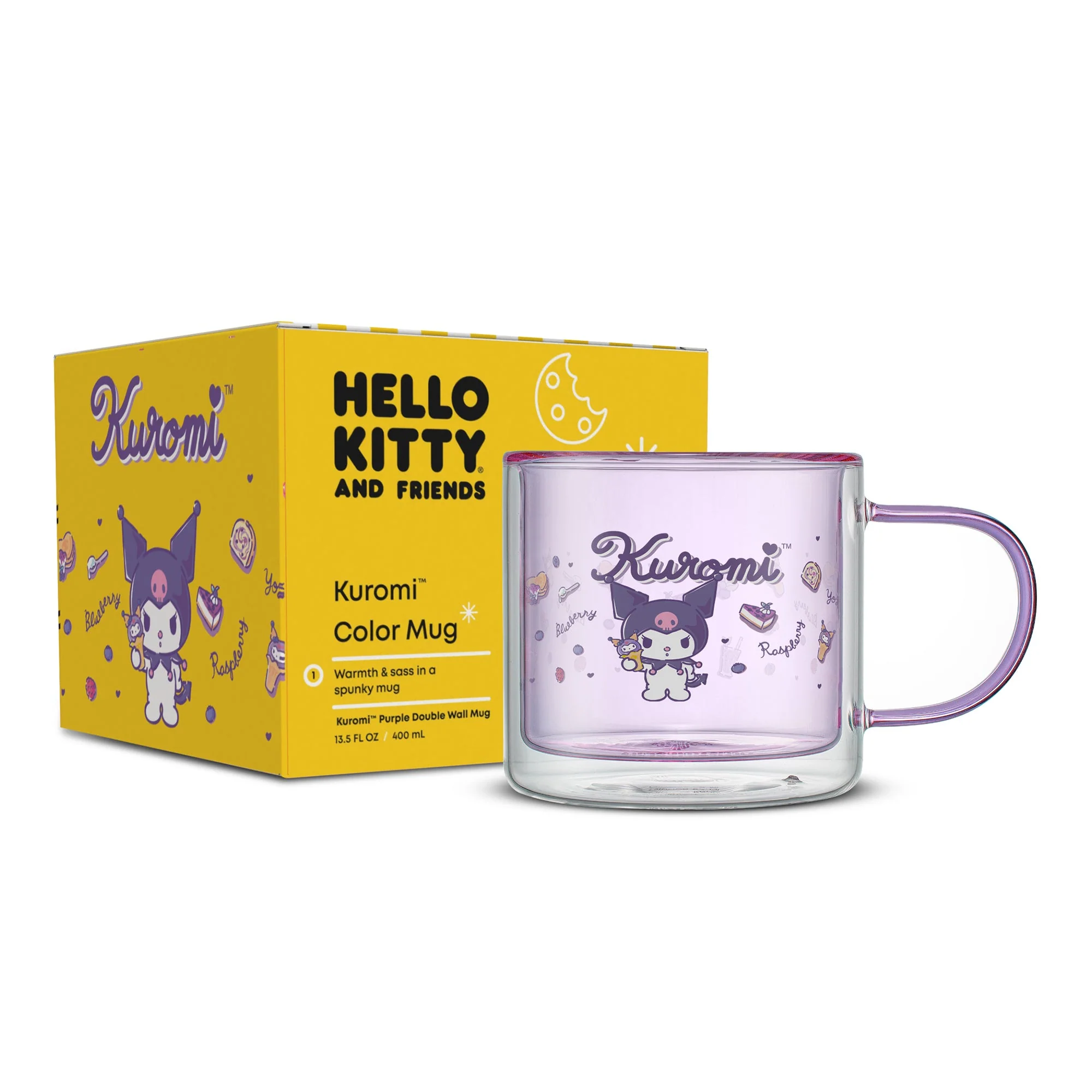 Kuromi Double Wall Coffee Mug - Image 7