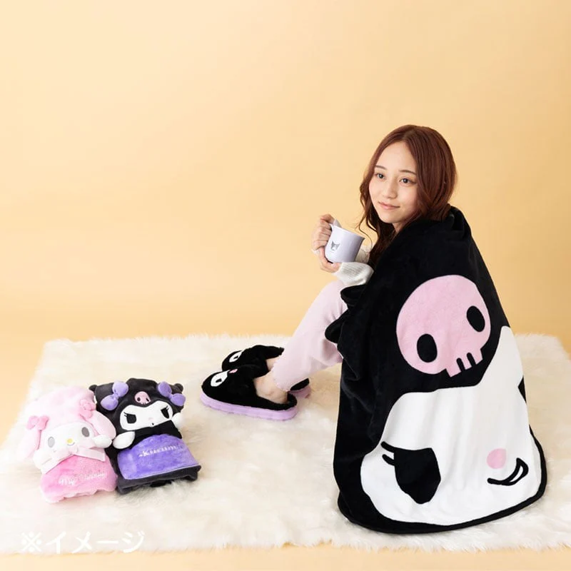 Kuromi Face-Shaped Throw Blanket - Image 2