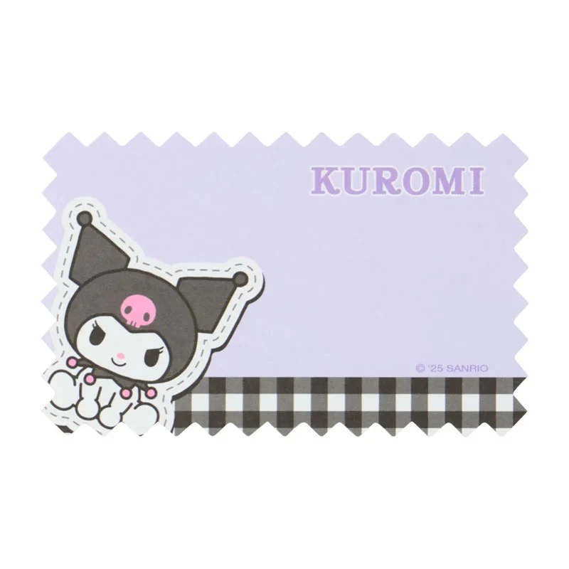 Kuromi Gingham Mini Memo Sheets - Image 4