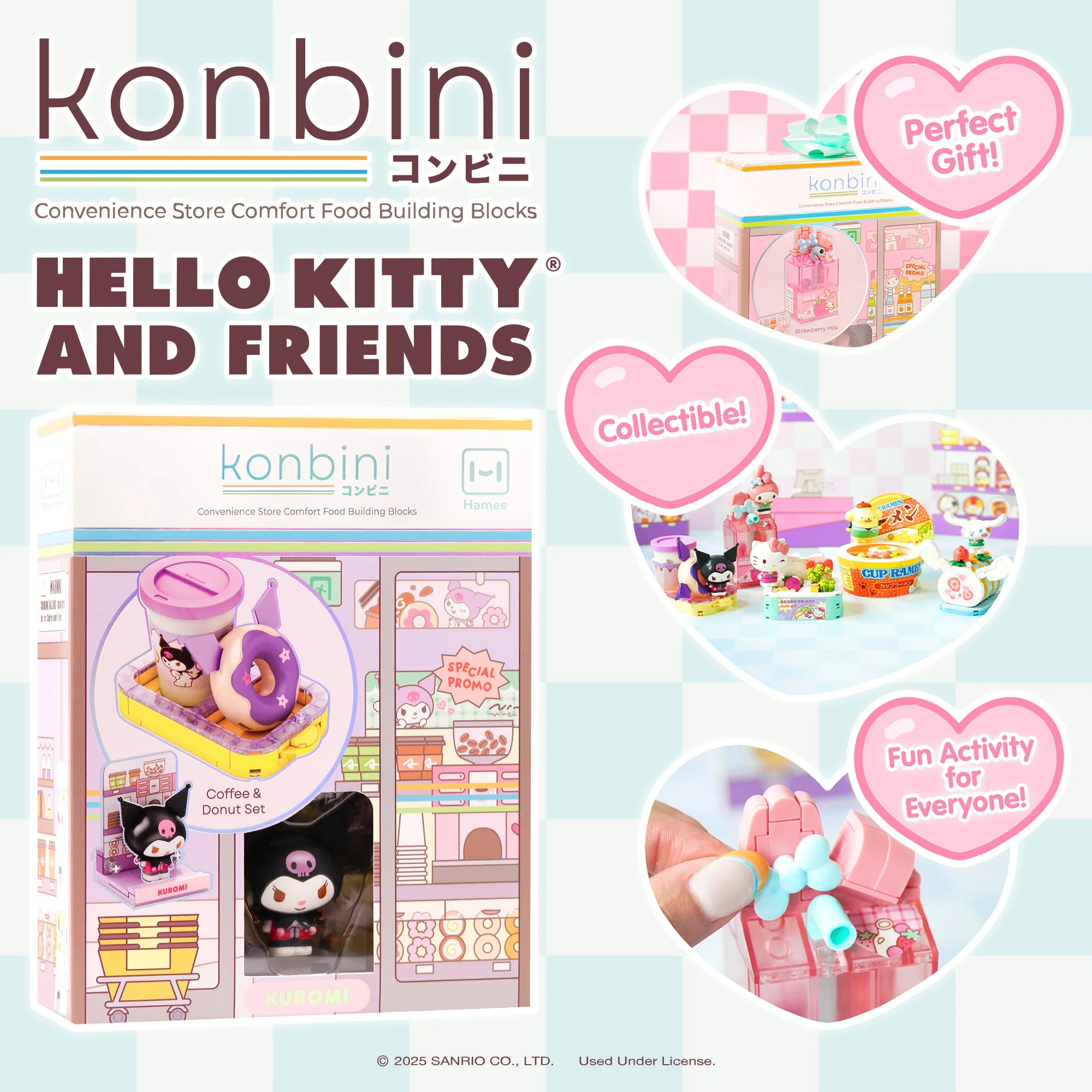 Kuromi Konbini Building Blocks Set (Coffee & Donut Set) - Image 4