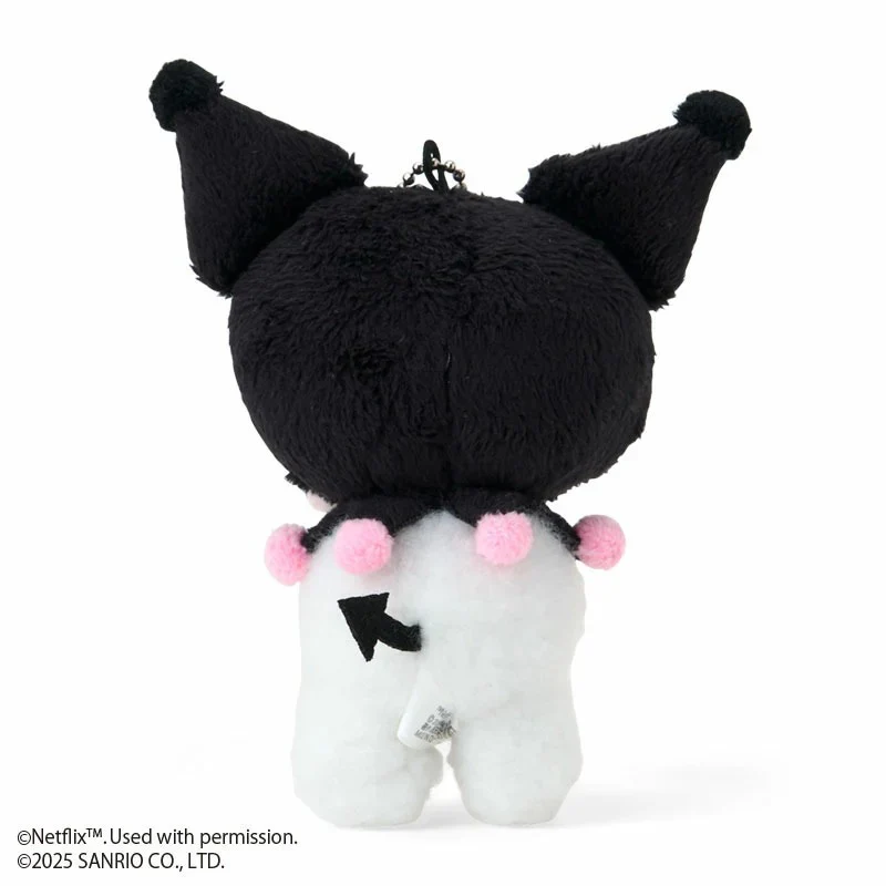Kuromi Lovestruck Plush Mascot Keychain (My Melody & Kuromi Netflix Series) - Image 3