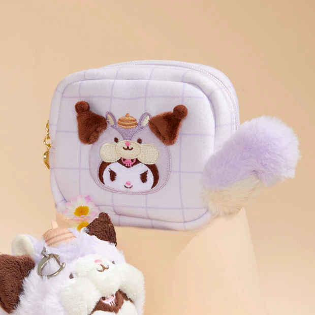 Kuromi Mini Zipper Pouch (Fluffy Squirrel Series) - Image 3