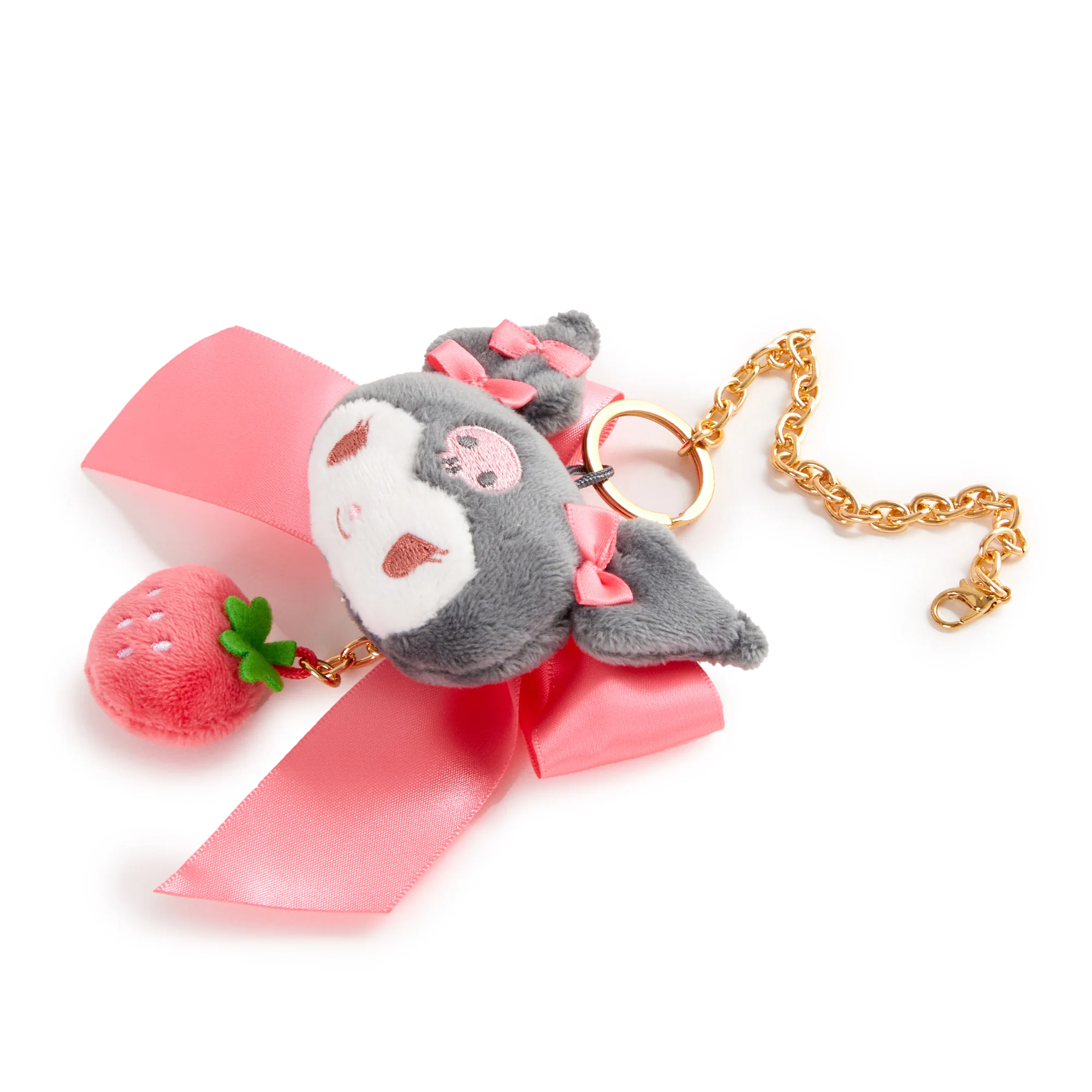 Kuromi Plush Bag Charm (Strawberry News 50th Anniversary) - Image 2