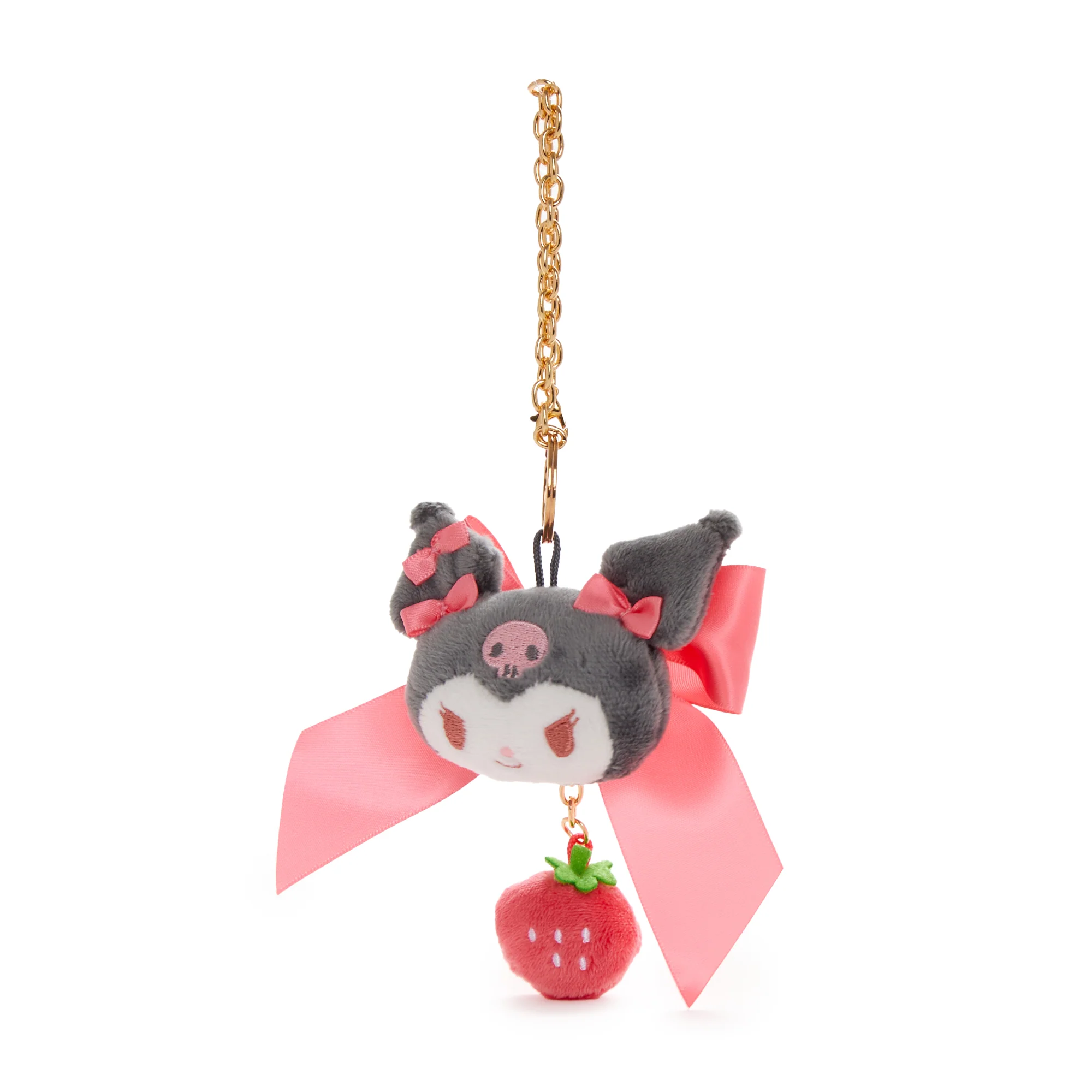 Kuromi Plush Bag Charm (Strawberry News 50th Anniversary) - Image 3
