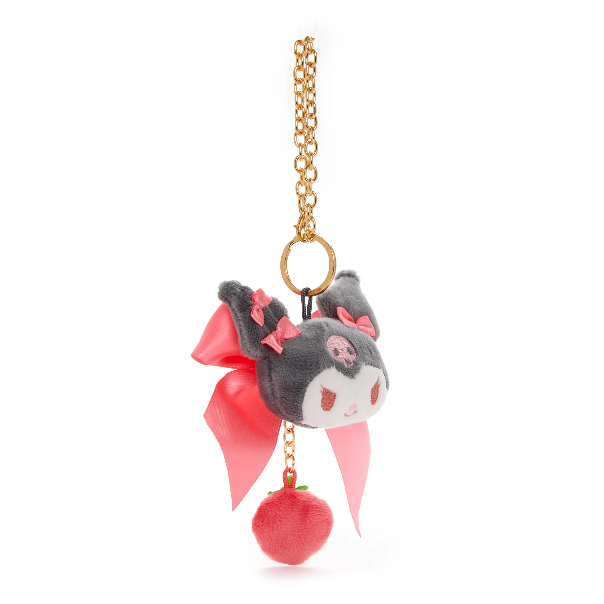 Kuromi Plush Bag Charm (Strawberry News 50th Anniversary) - Image 4