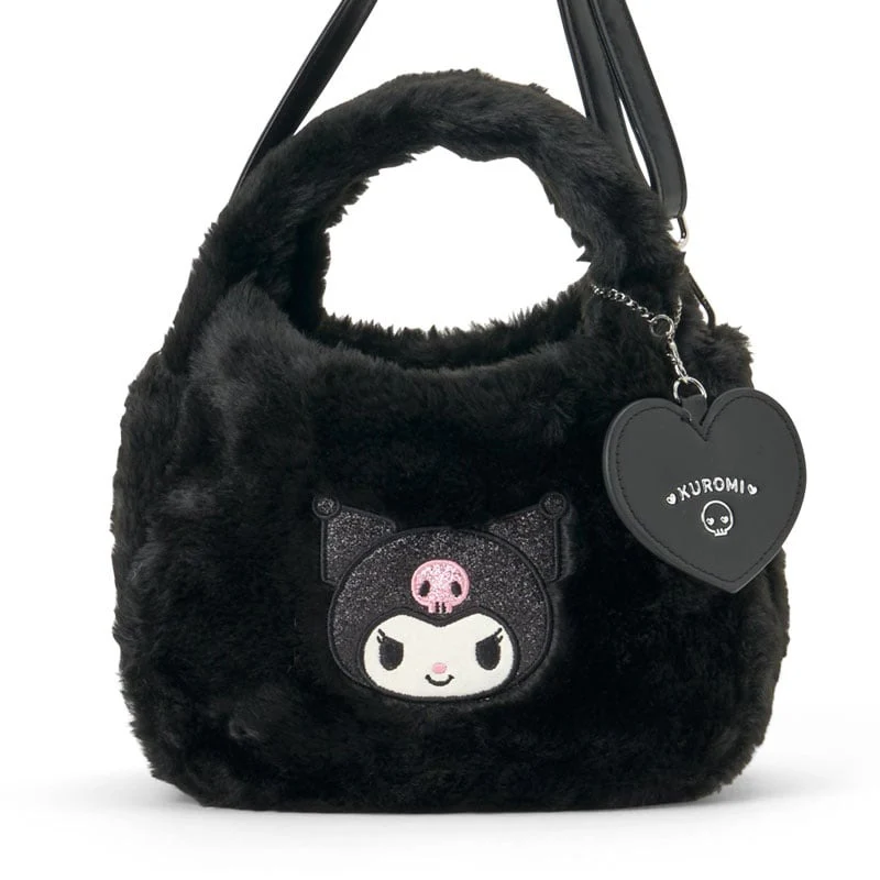 Kuromi Plush Boa Crossbody Bag - Image 3