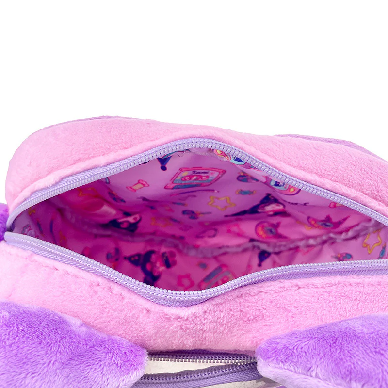 Kuromi Plush Crossbody Bag (Kuromi Loves U) - Image 5