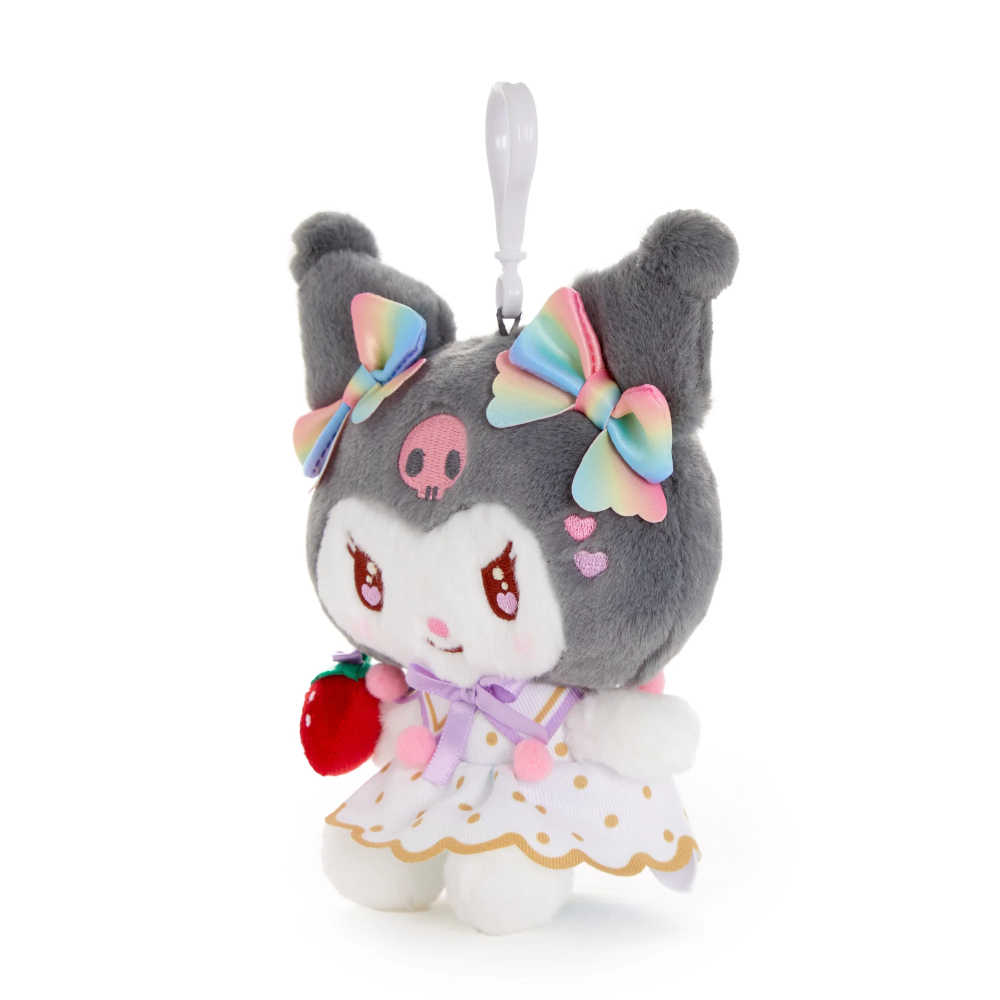 Kuromi Plush Mascot Clip (Strawberry Rainbow Series) - Image 3