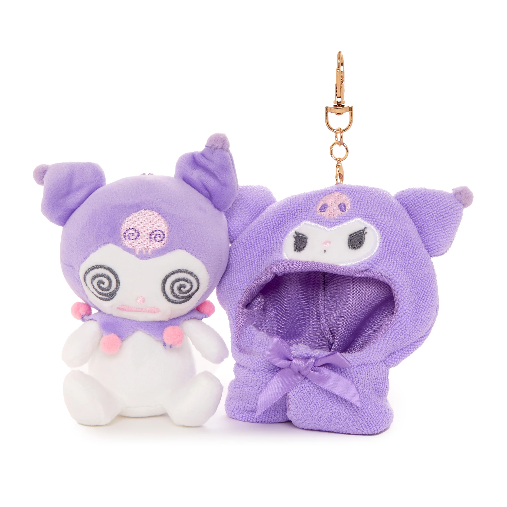 Kuromi Plush Mascot Keychain (Frightened Series) - Image 2