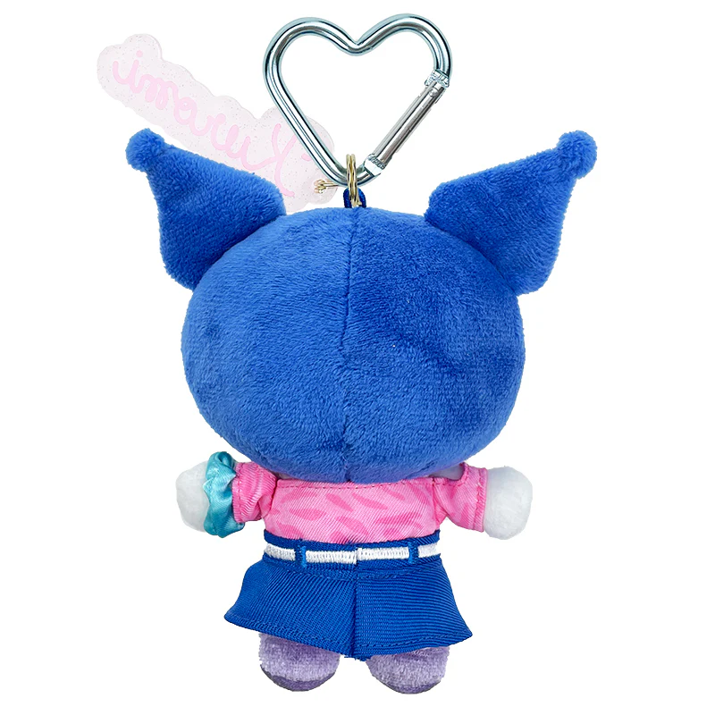 Kuromi Plush Mascot Keychain (Kuromi Loves U) - Image 2