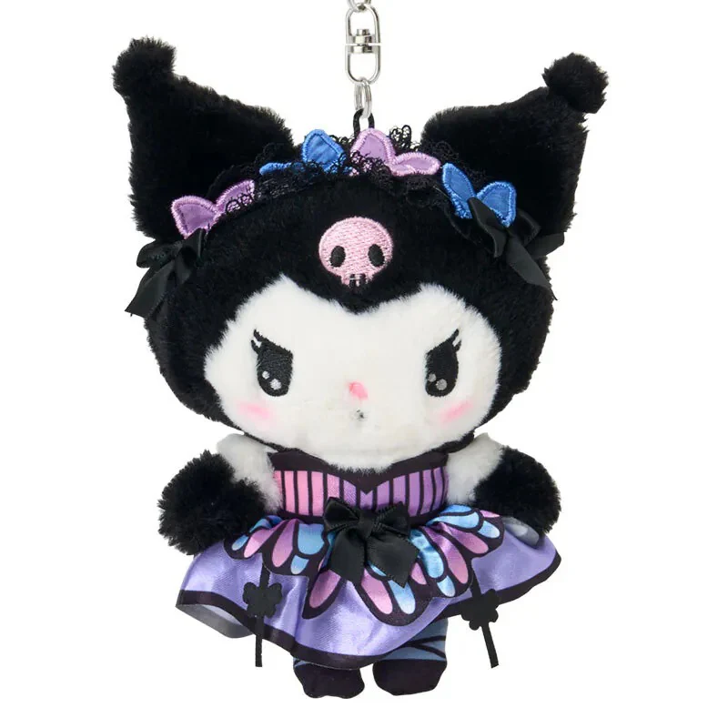 Kuromi Plush Mascot Keychain (Monarch Butterfly Series) - Image 2