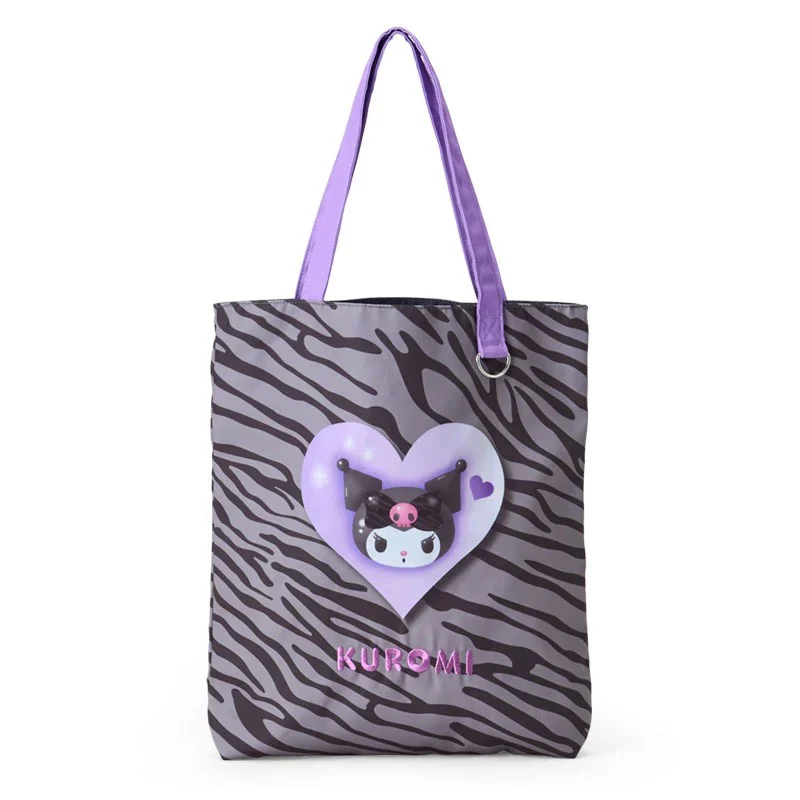 Kuromi Tote Bag (Animal Print Monochrome Series)