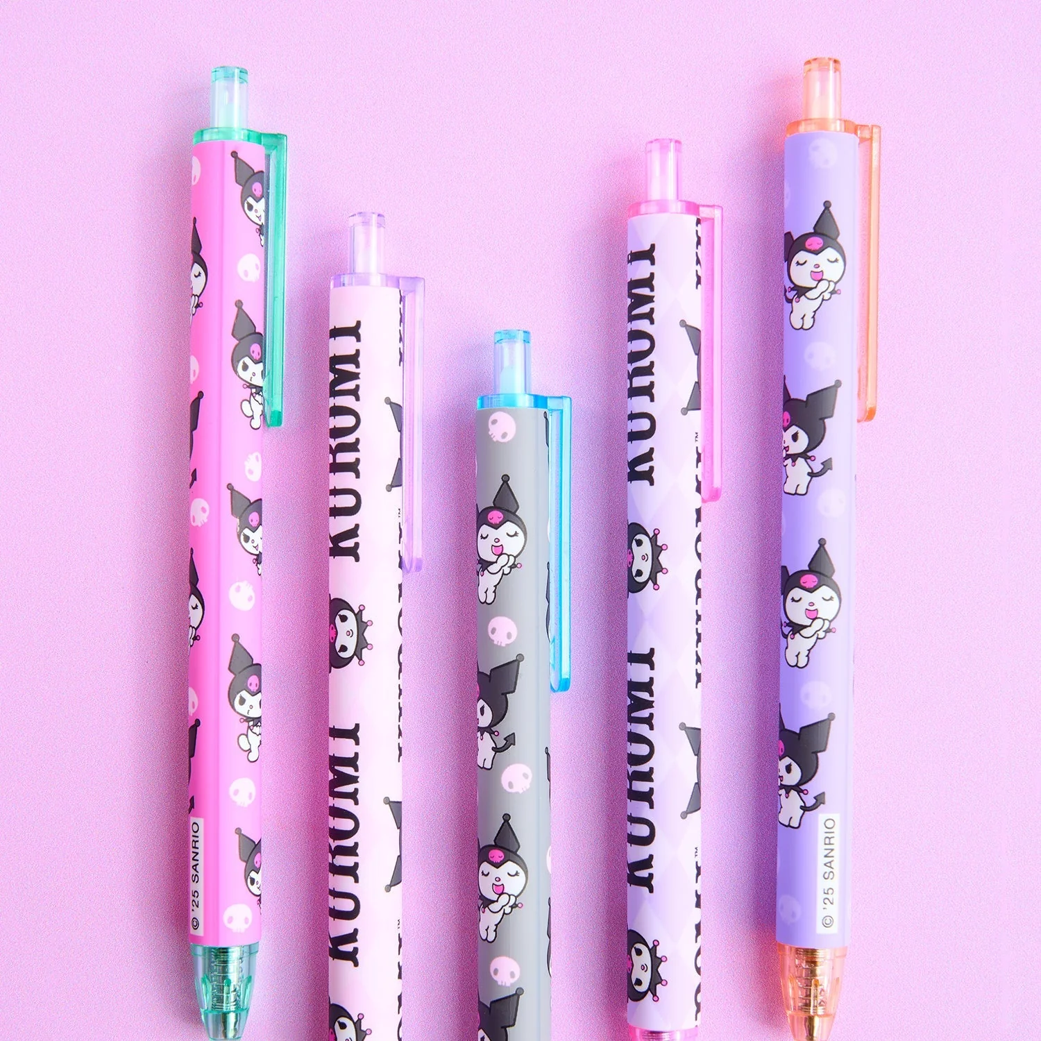 Kuromi x Studio Oh! Soft-Touch Gel Pen Set - Image 2