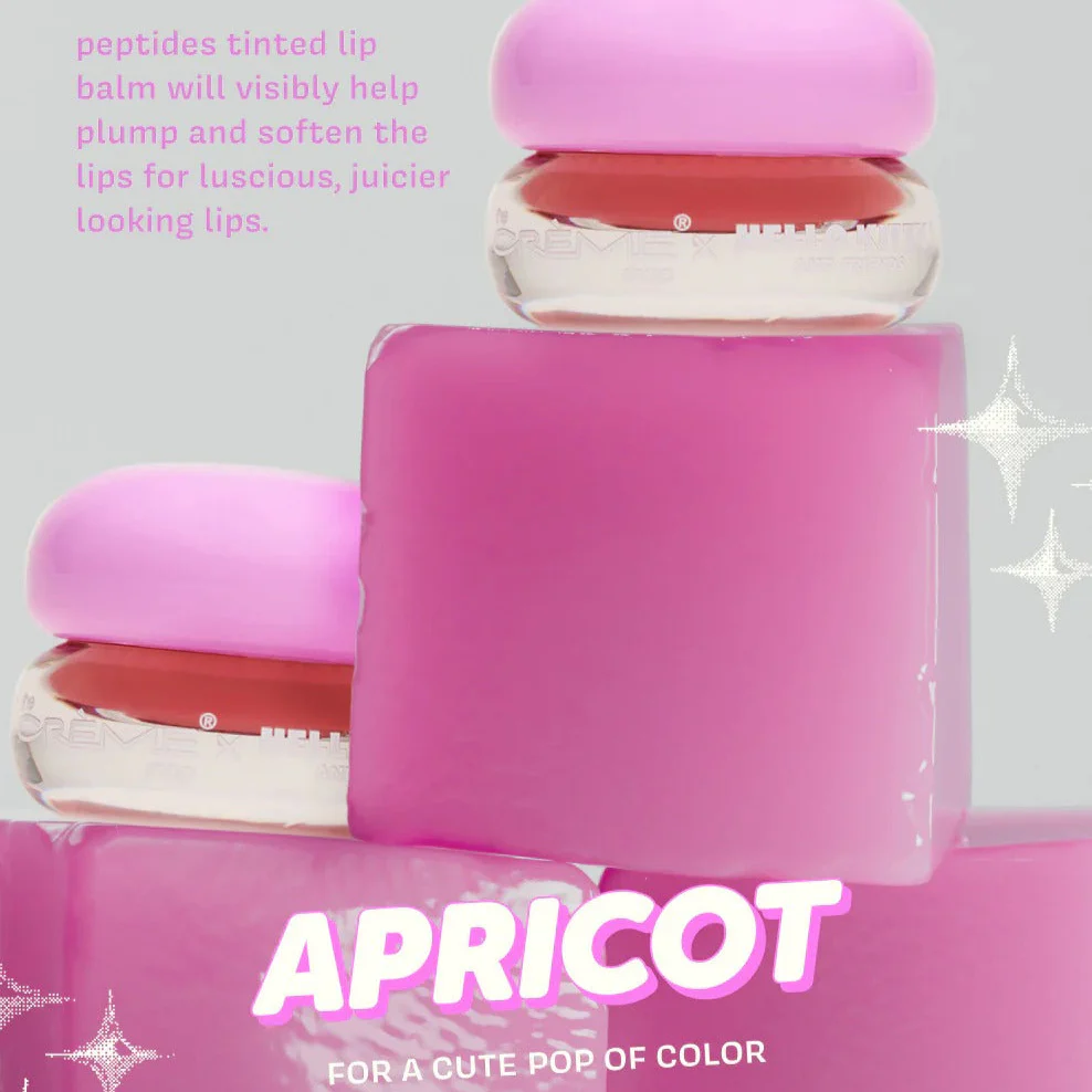 Kuromi x The Crème Shop Gloss Jelly Tinted Peptide Lip Glaze (Apricot) - Image 3