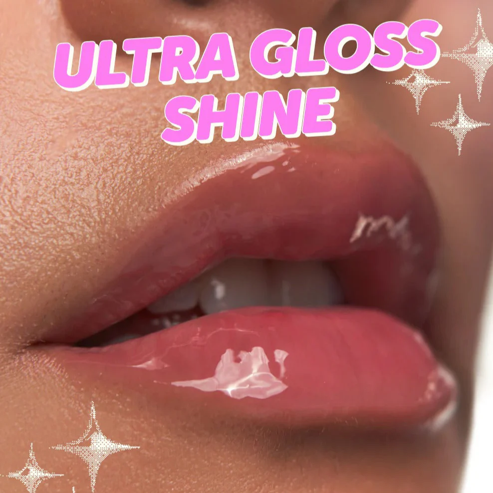 Kuromi x The Crème Shop Gloss Jelly Tinted Peptide Lip Glaze (Apricot) - Image 5
