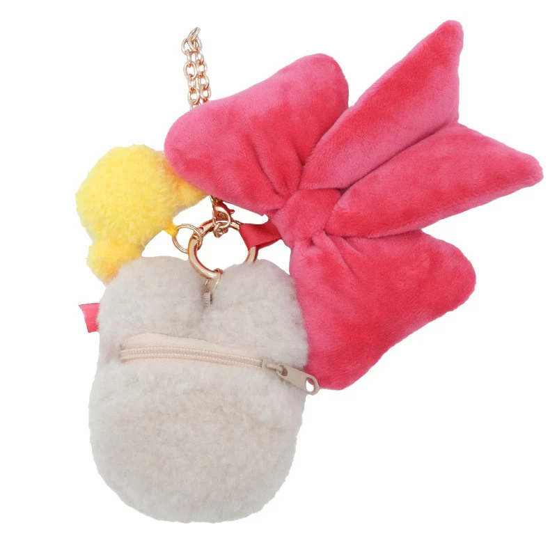Marron Cream Plush Mini Face Pouch (Teddy Friend Series) - Image 3