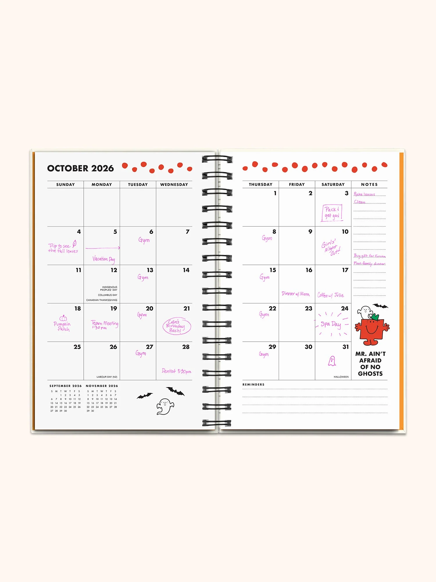 Mr. Positive x Studio Oh! 2026 Thinking Chenille Patch Planner - Image 4