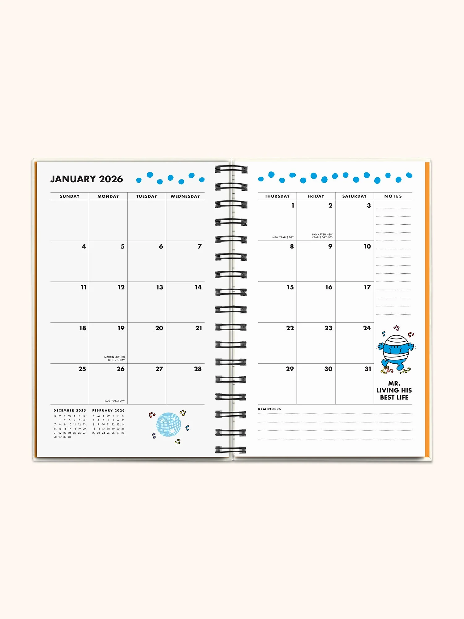 Mr. Positive x Studio Oh! 2026 Thinking Chenille Patch Planner - Image 5