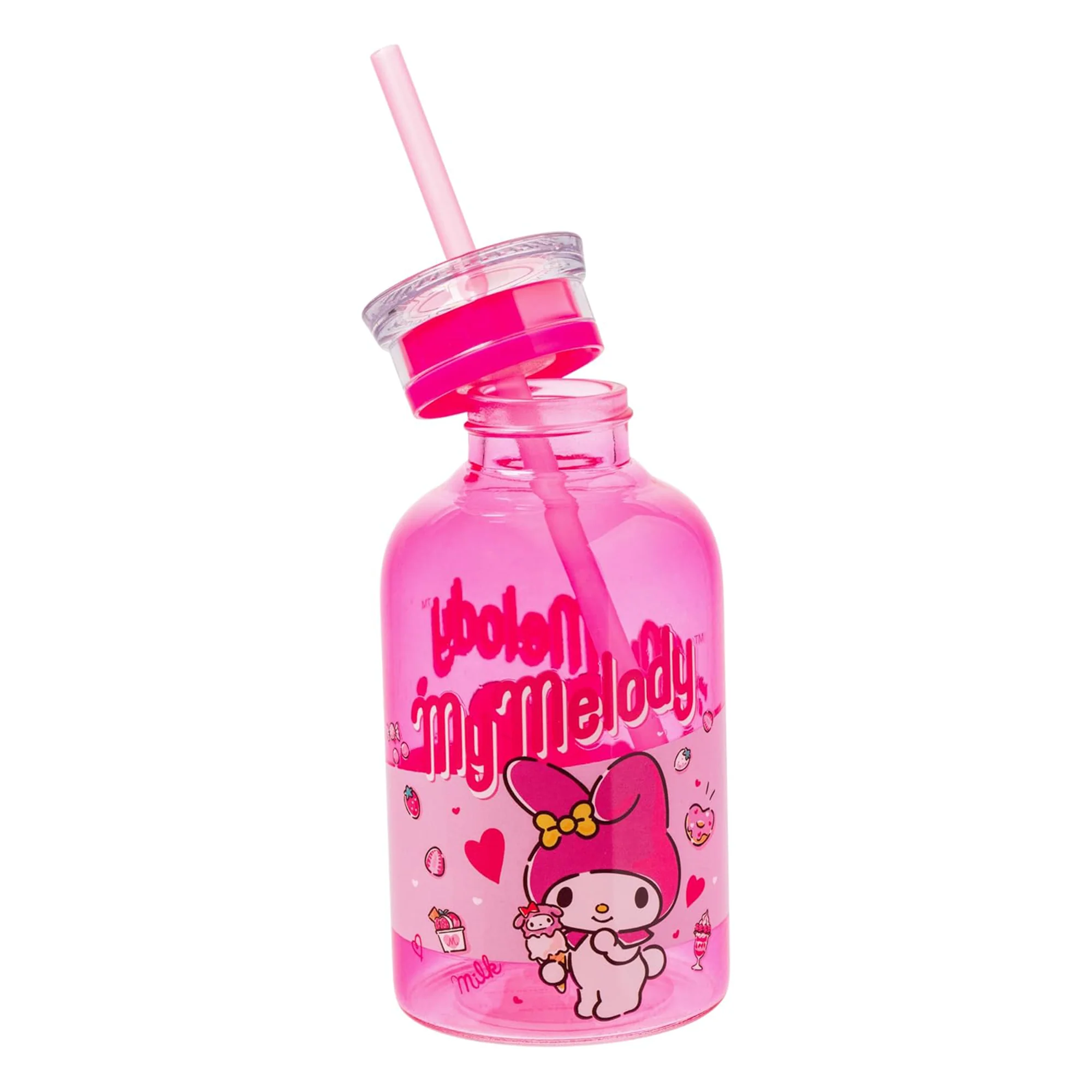 My Melody 15oz Mini Milk Bottle Glass Tumbler - Image 3