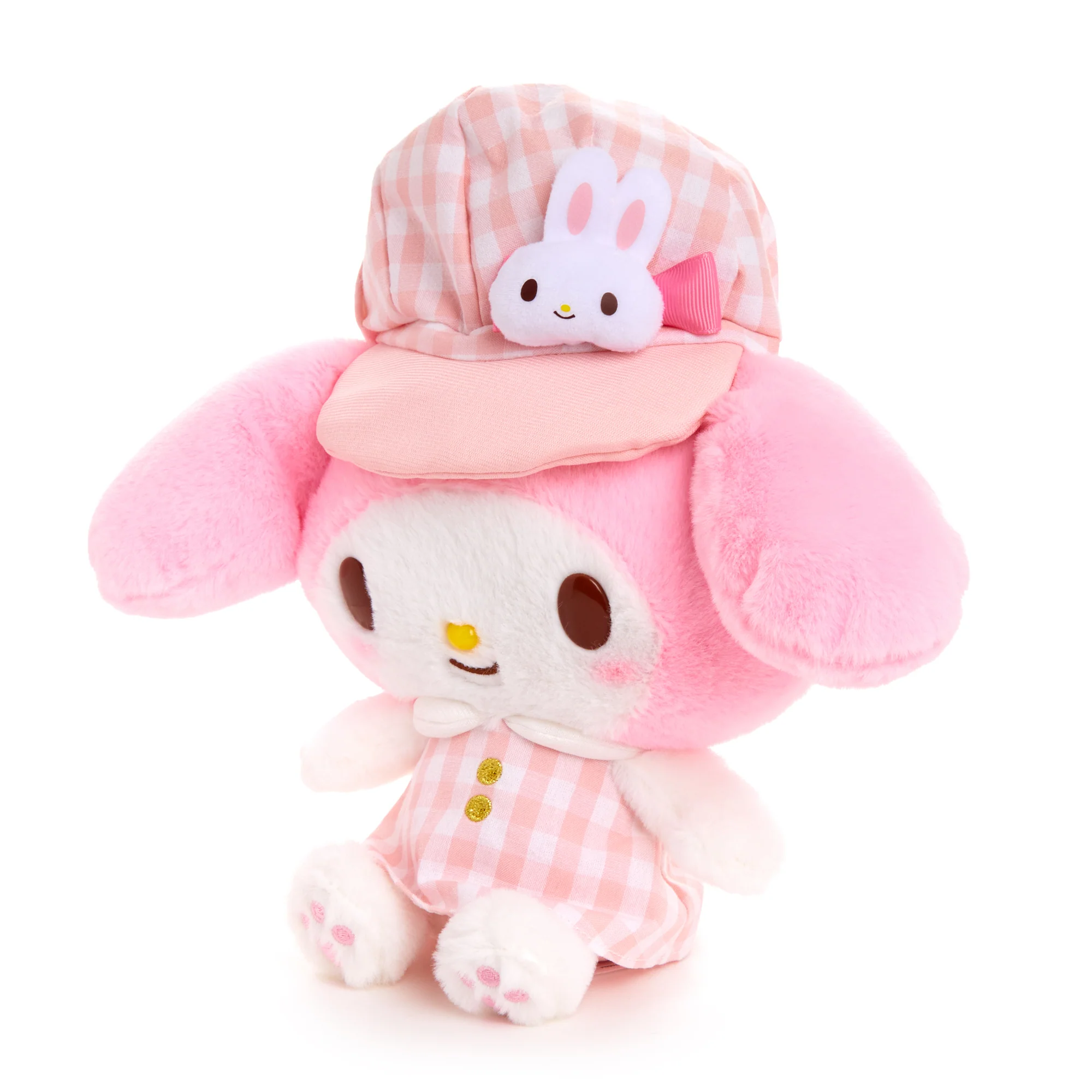My Melody 8" Plush (Gingham Cap Series) - Image 3