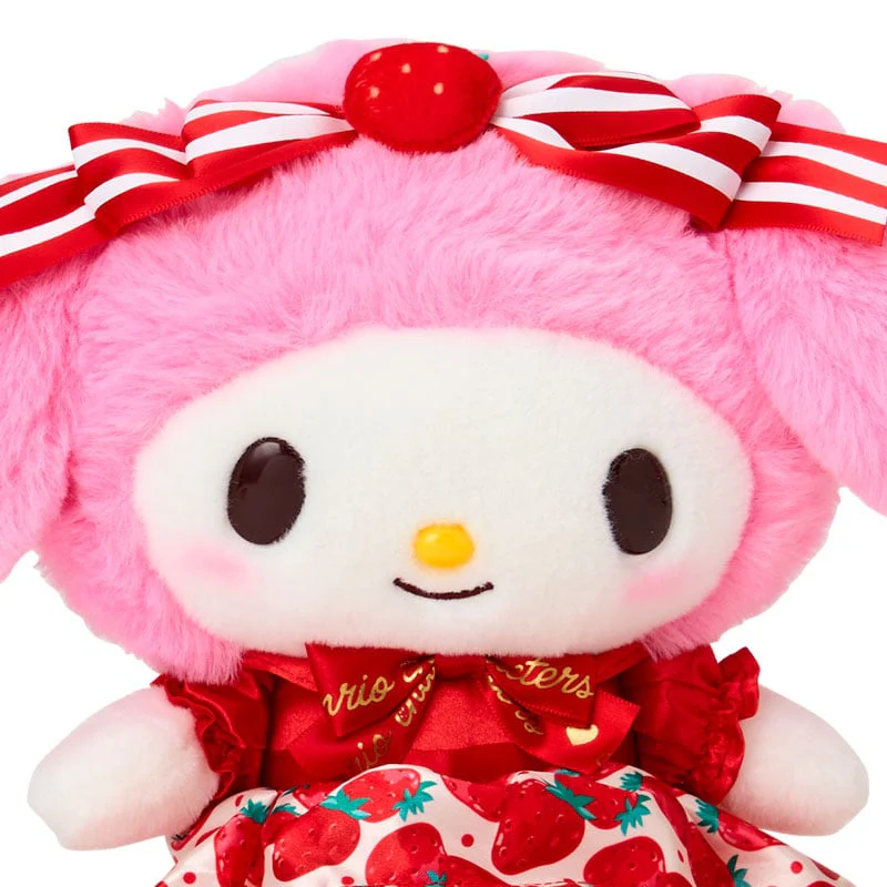 My Melody 8" Plush (Strawberry News 50th Anniv. Series) - Image 4