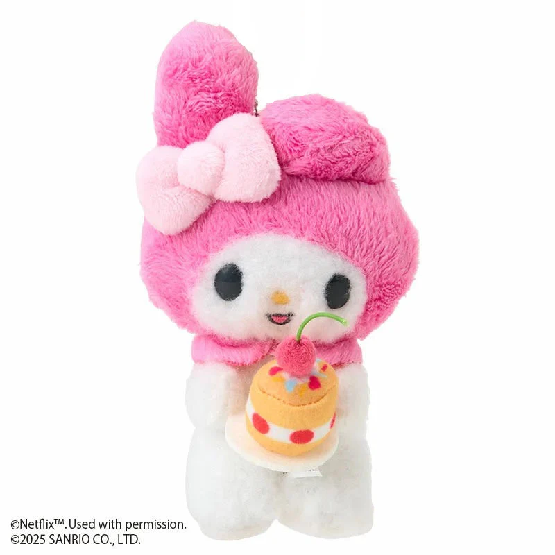 My Melody Cake Plush Mascot Keychain (My Melody & Kuromi Netflix Series) - Image 2