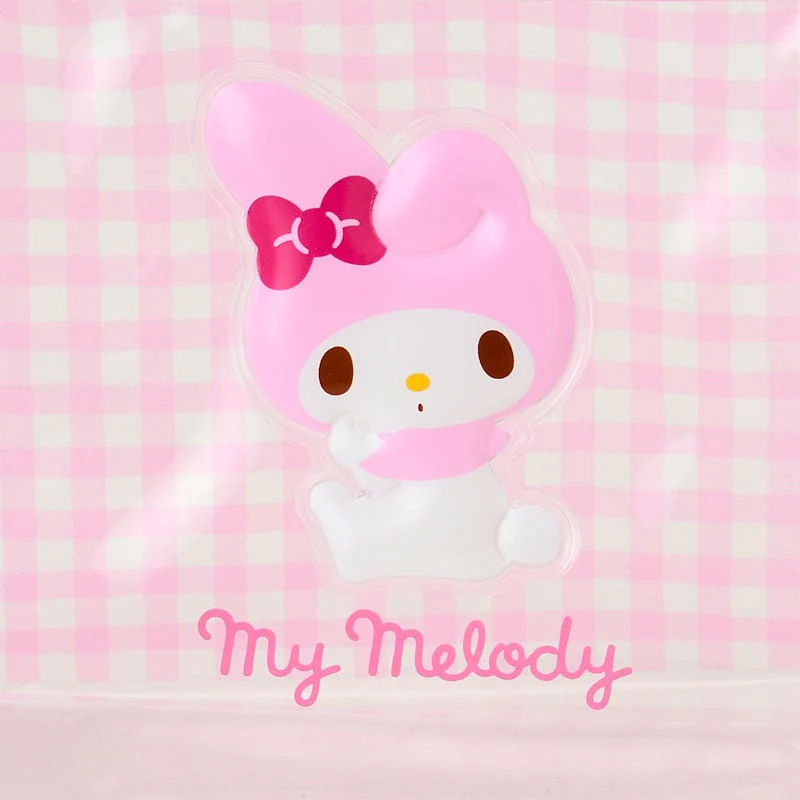 My Melody Clear Gingham Zipper Pouch - Image 3