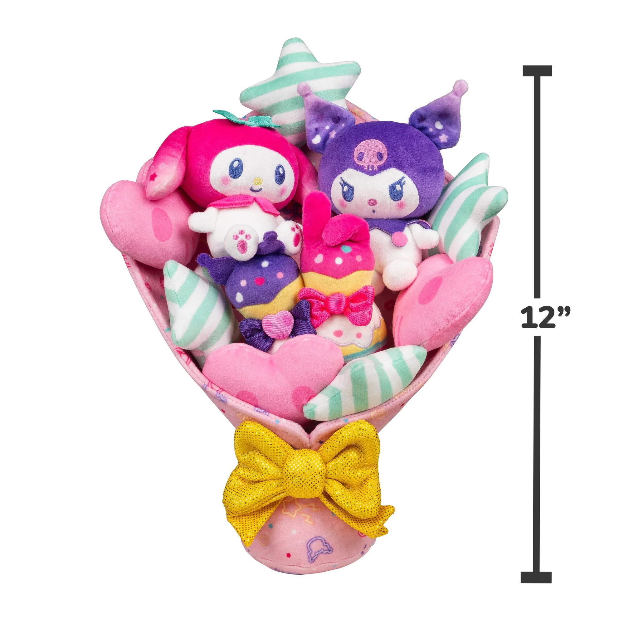 My Melody & Kuromi 12" Anniversary Plush Bouquet - Image 10