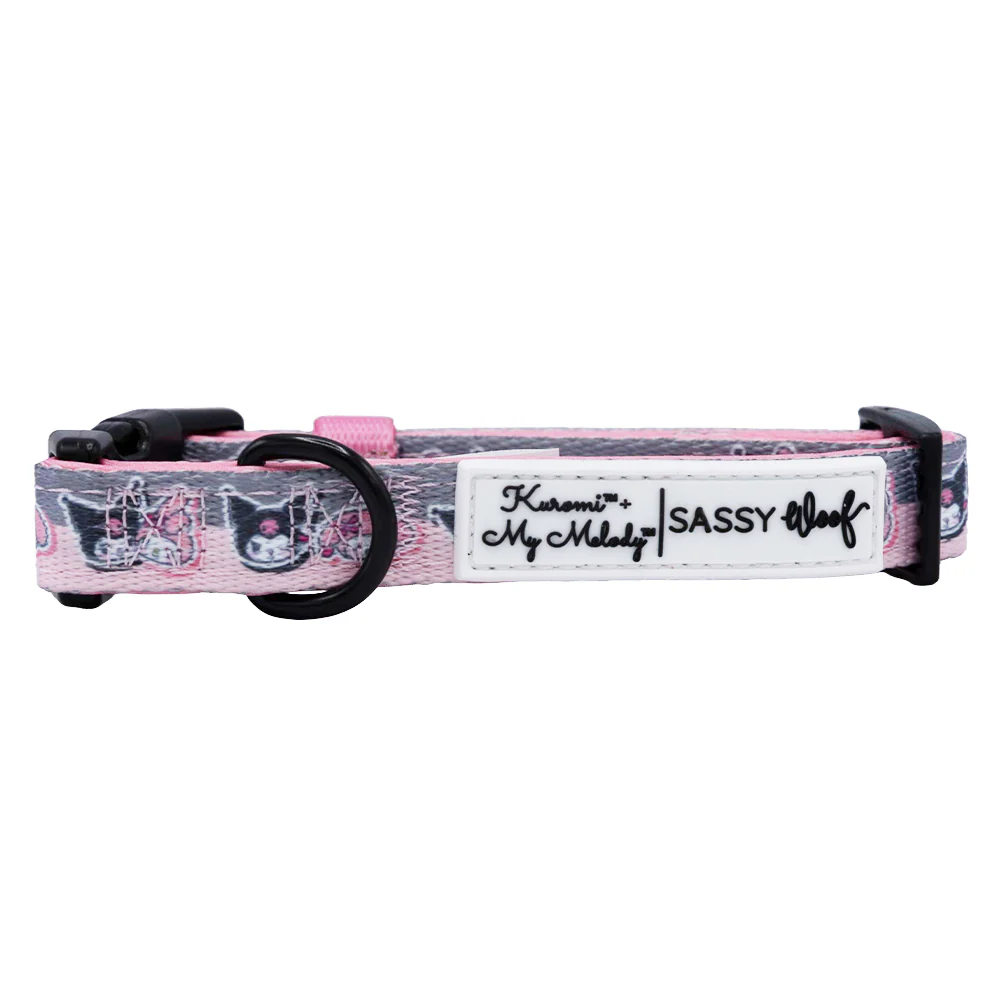 My Melody & Kuromi x Sassy Woof Dog Collar - Image 4