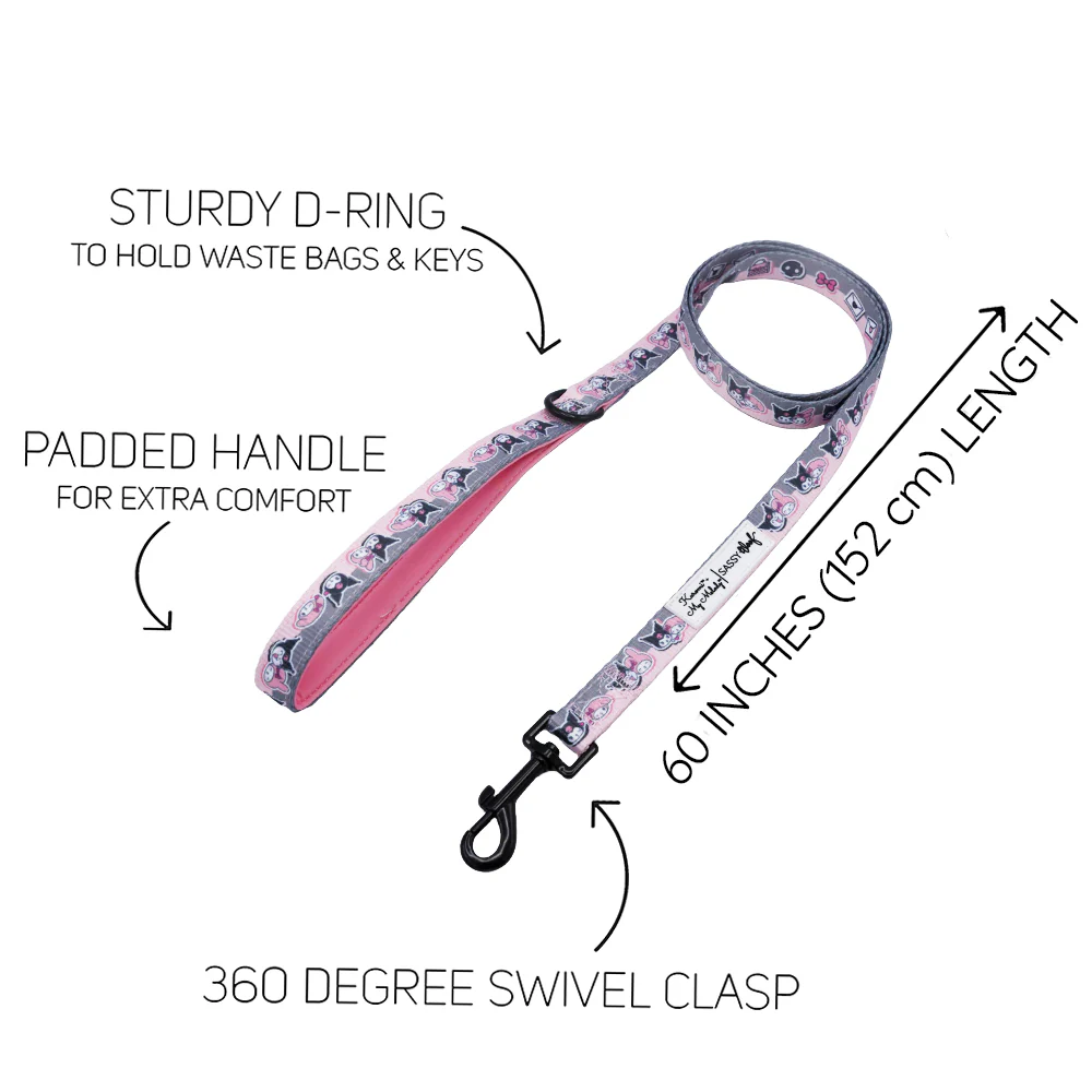 My Melody & Kuromi x Sassy Woof Dog Leash - Image 2