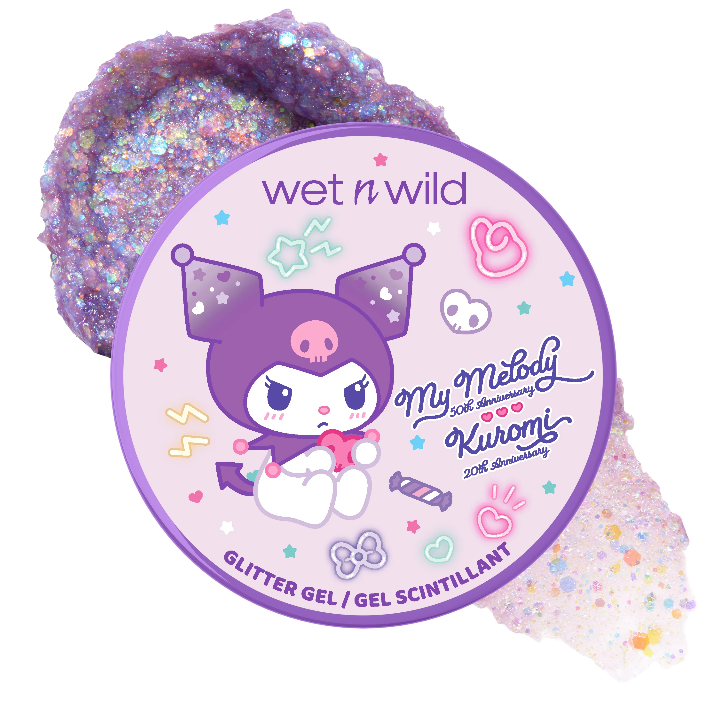 My Melody & Kuromi x Wet n Wild Glitter Gel (Kuromi) - Image 4