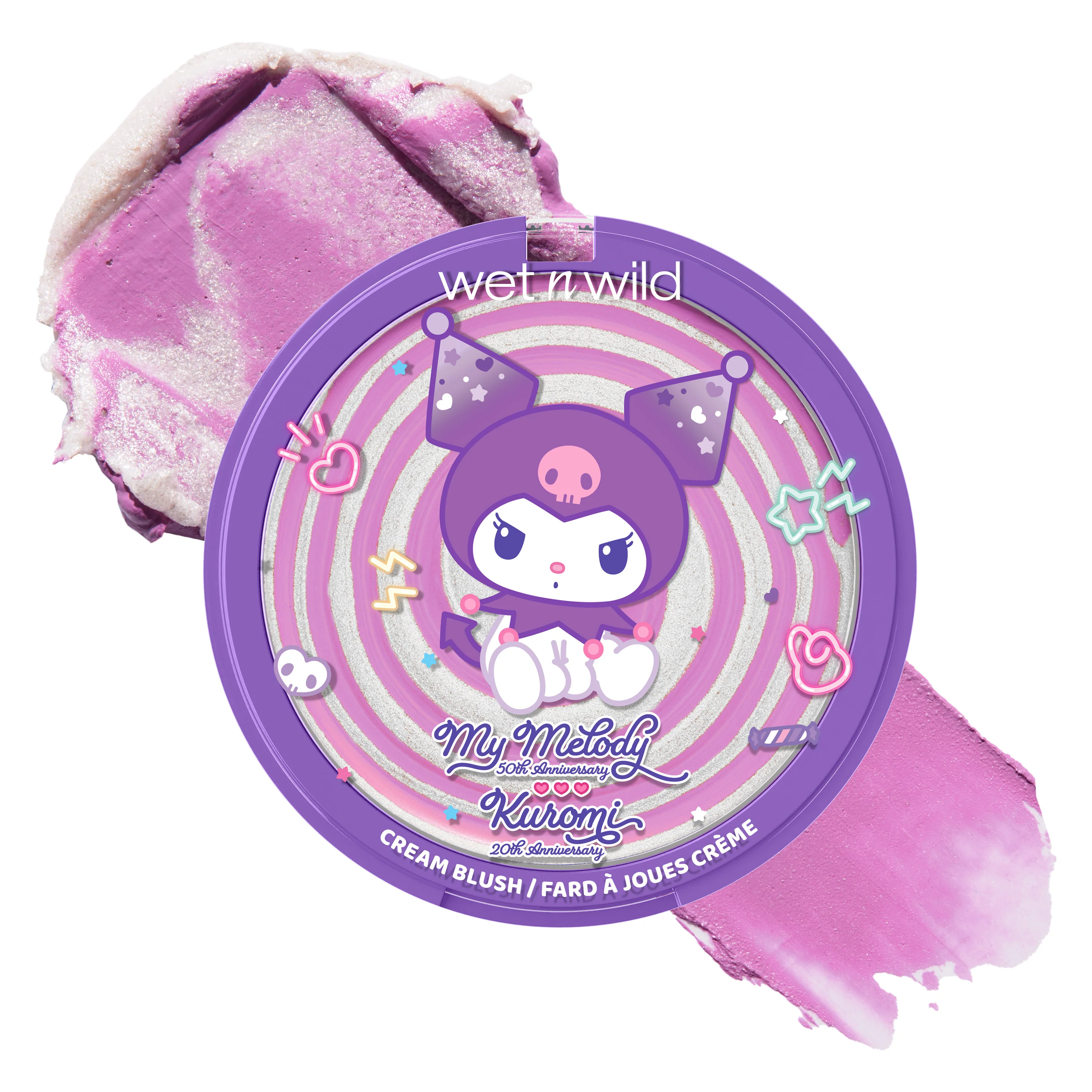 My Melody & Kuromi x Wet n Wild Swirl Cream Blush (Kuromi) - Image 3