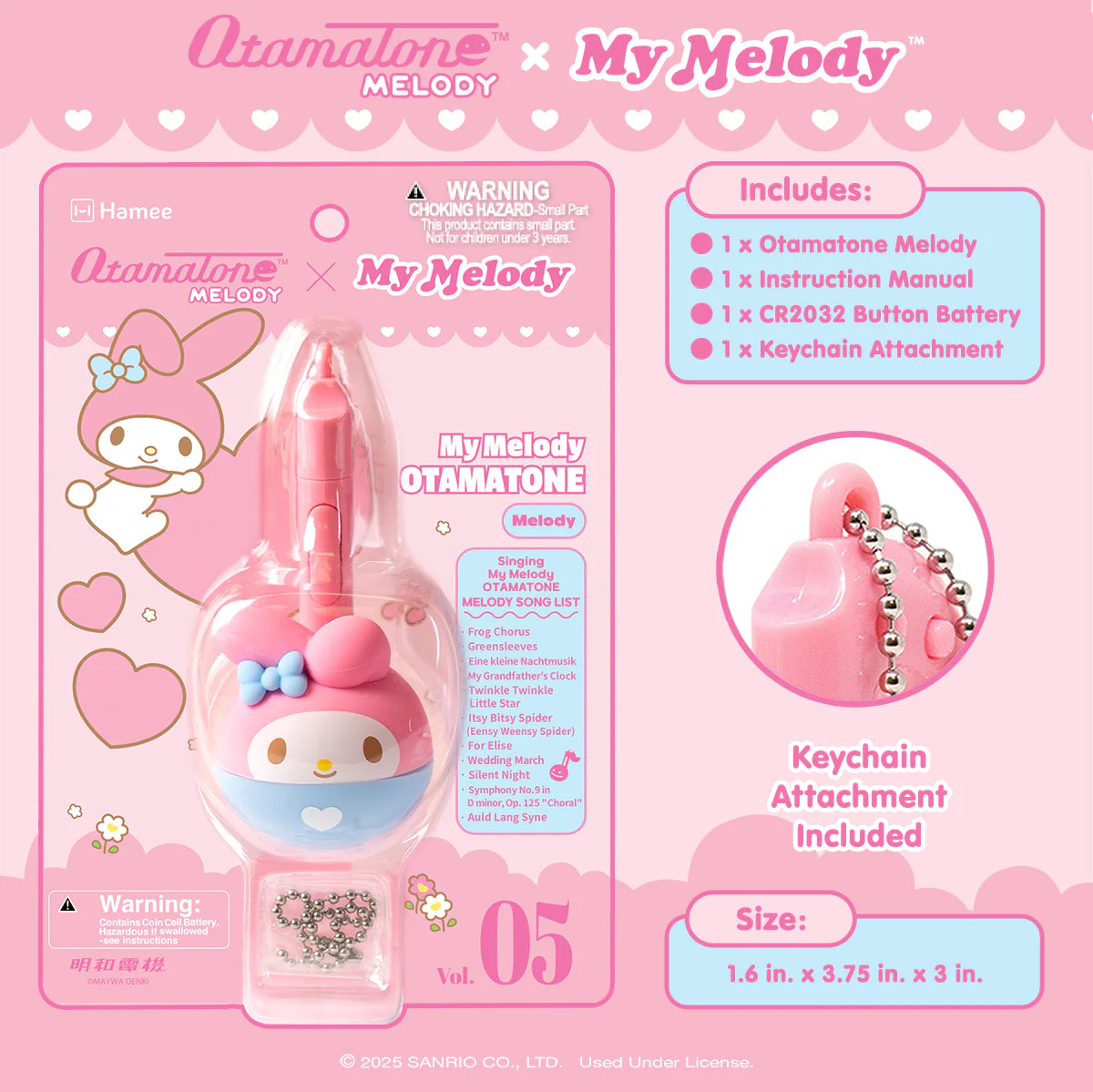My Melody Mini Otamatone Melody Charm - Image 6