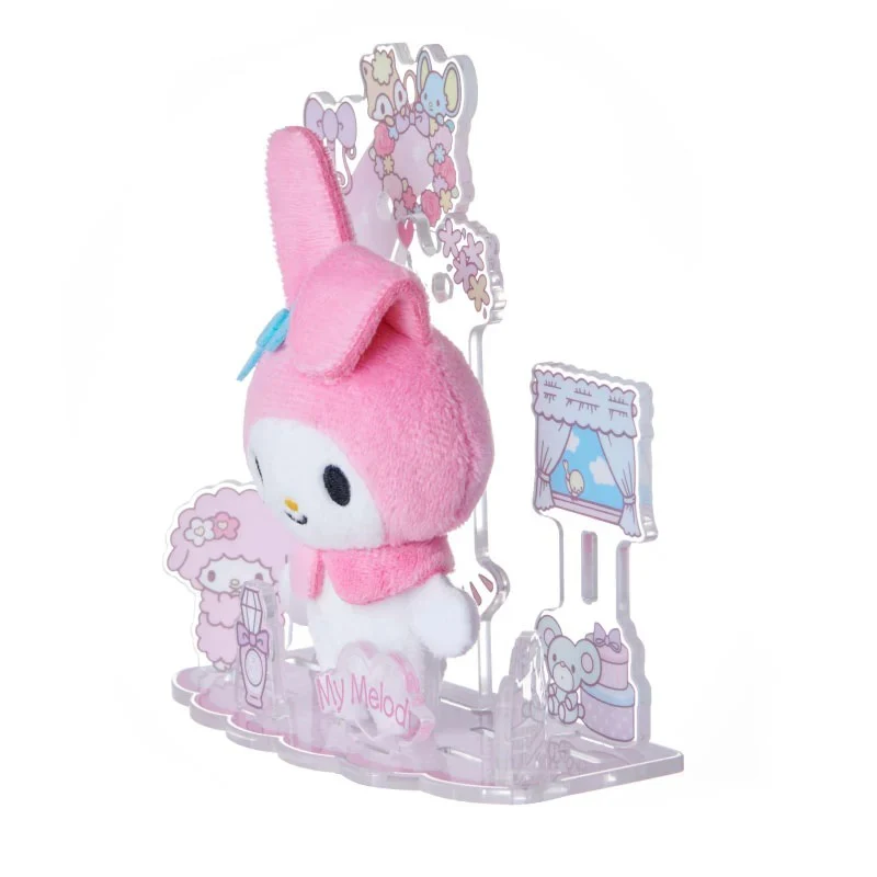 My Melody Mini Plush & Acrylic Stand Set (Nuikatsu Plushie Life Series) - Image 3