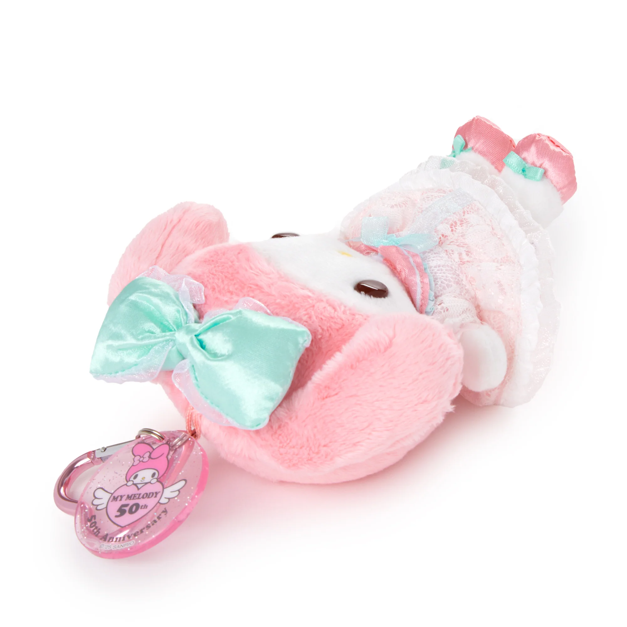My Melody Pink Bow Plush Mascot Keychain (50th Anniv. Series) - Image 5