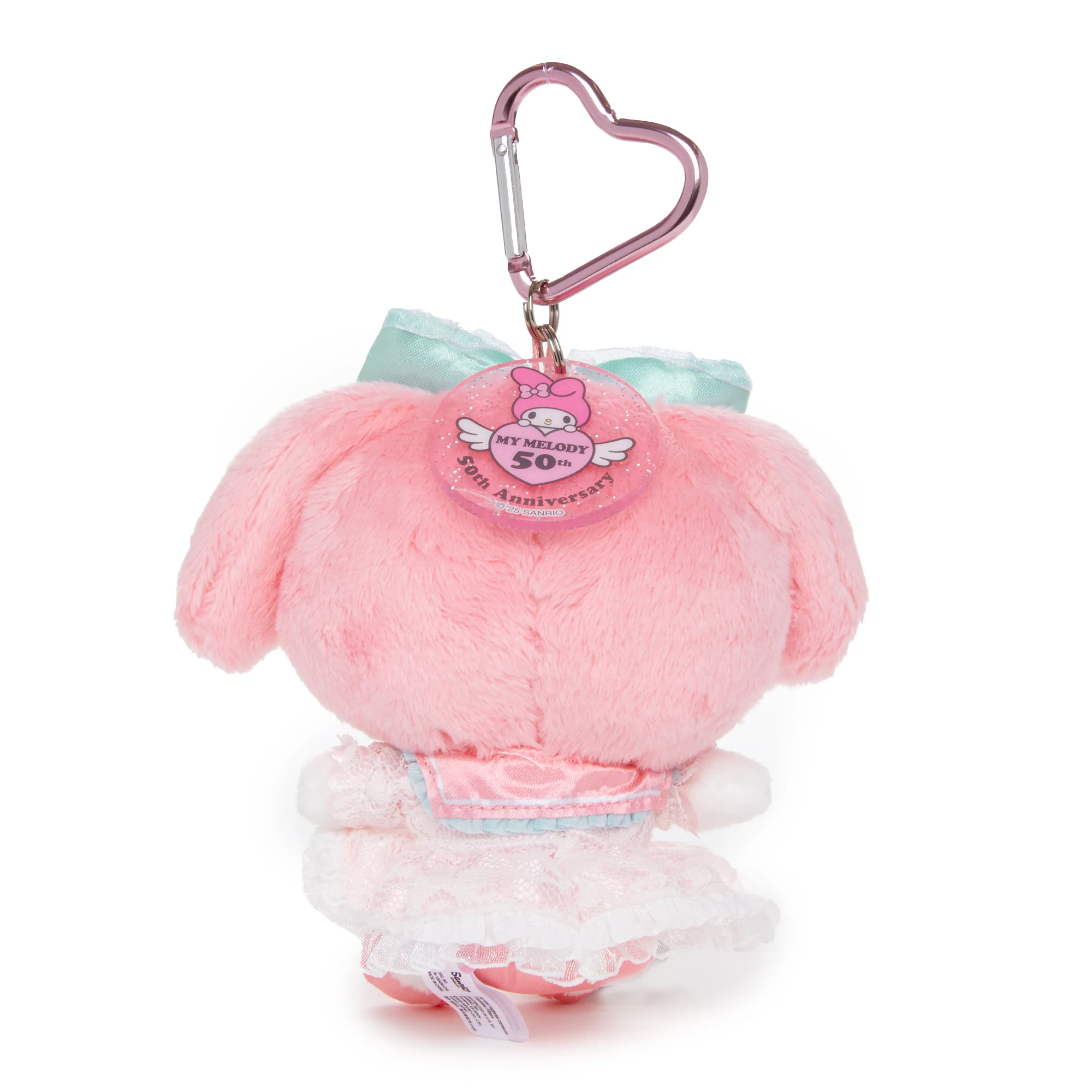 My Melody Pink Bow Plush Mascot Keychain (50th Anniv. Series) - Image 6