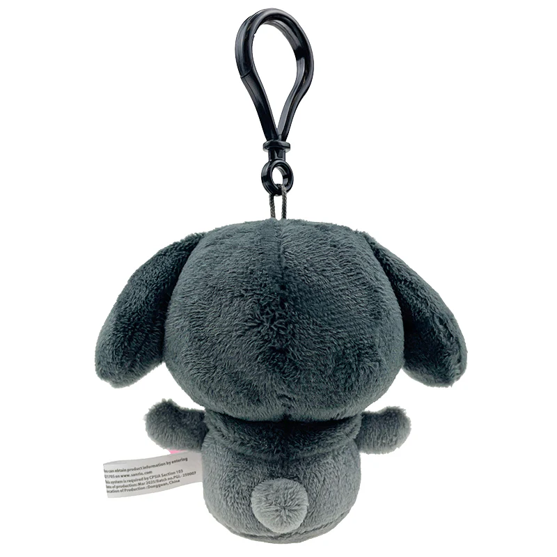 My Melody Plush Mascot Clip (Ash Monochrome Series) - Image 3