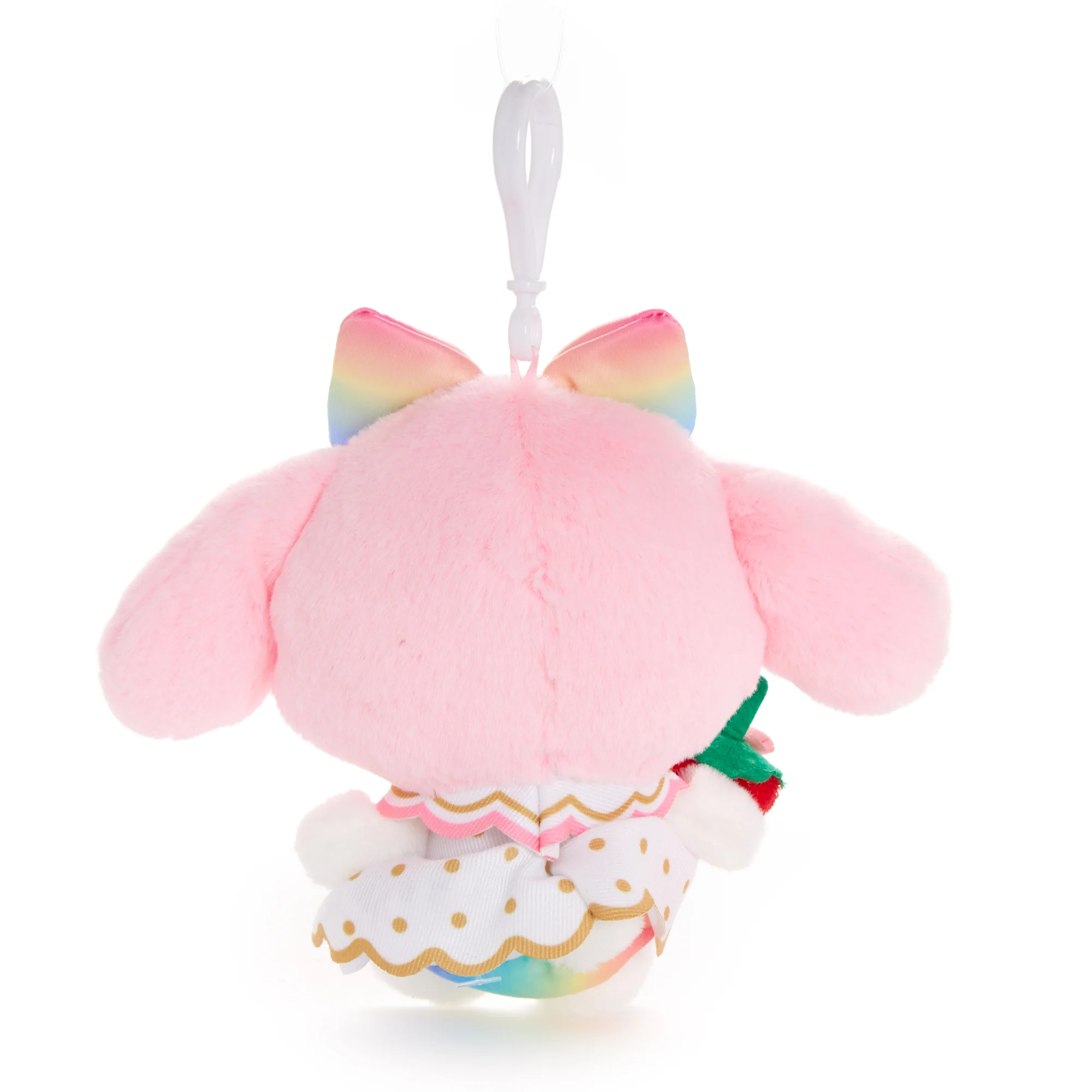 My Melody Plush Mascot Clip (Strawberry Rainbow Series) - Image 4