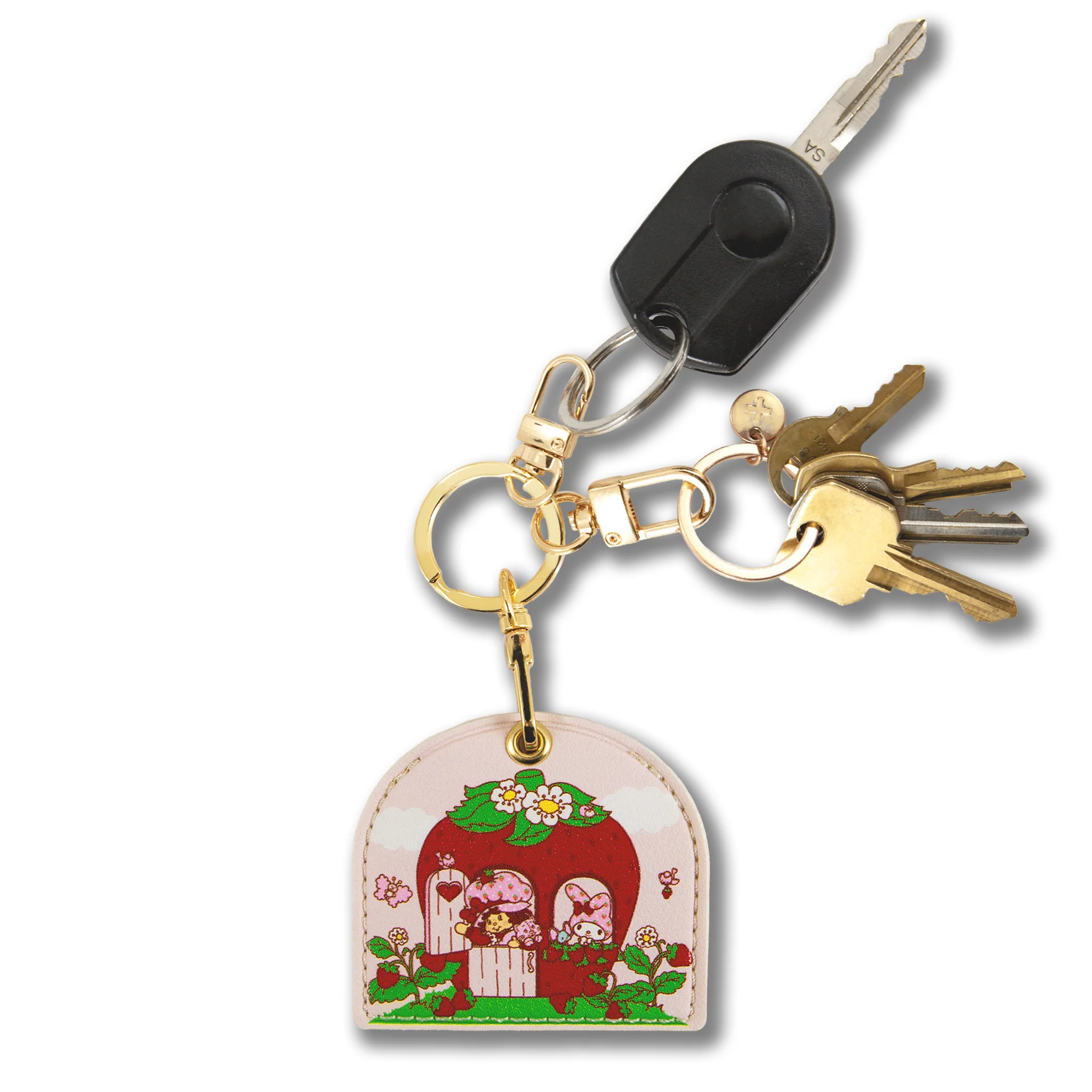 My Melody x Sonix Strawberry Shortcake AirTag Keychain - Image 2