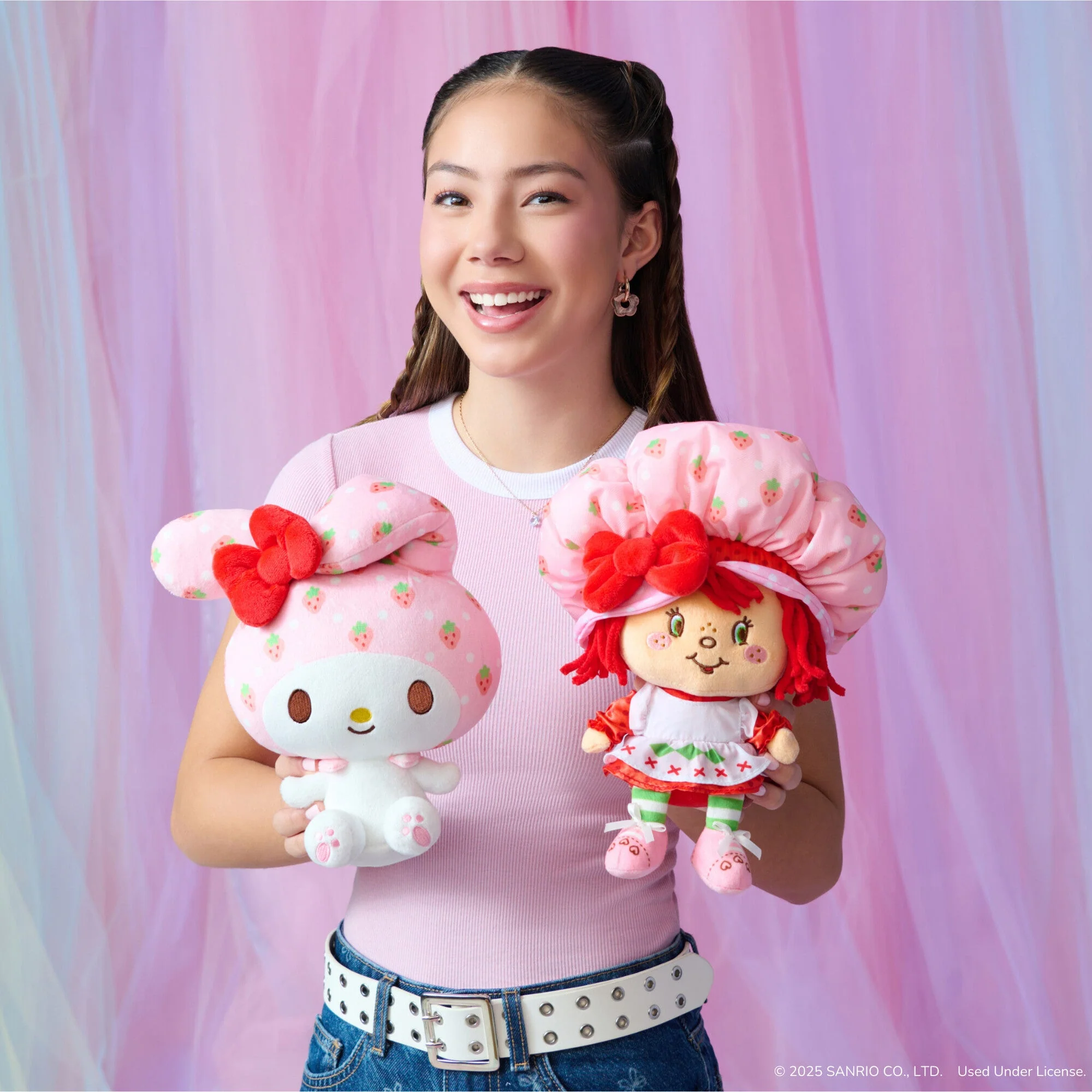My Melody x Strawberry Shortcake 8" Plush Set (Limited Edition) - Image 3