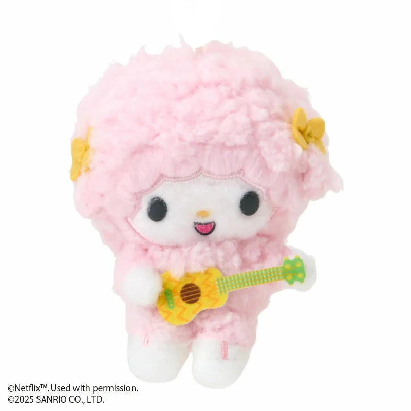 My Sweet Piano Guitar Plush Mascot Keychain (My Melody & Kuromi Netflix Series) - Image 2